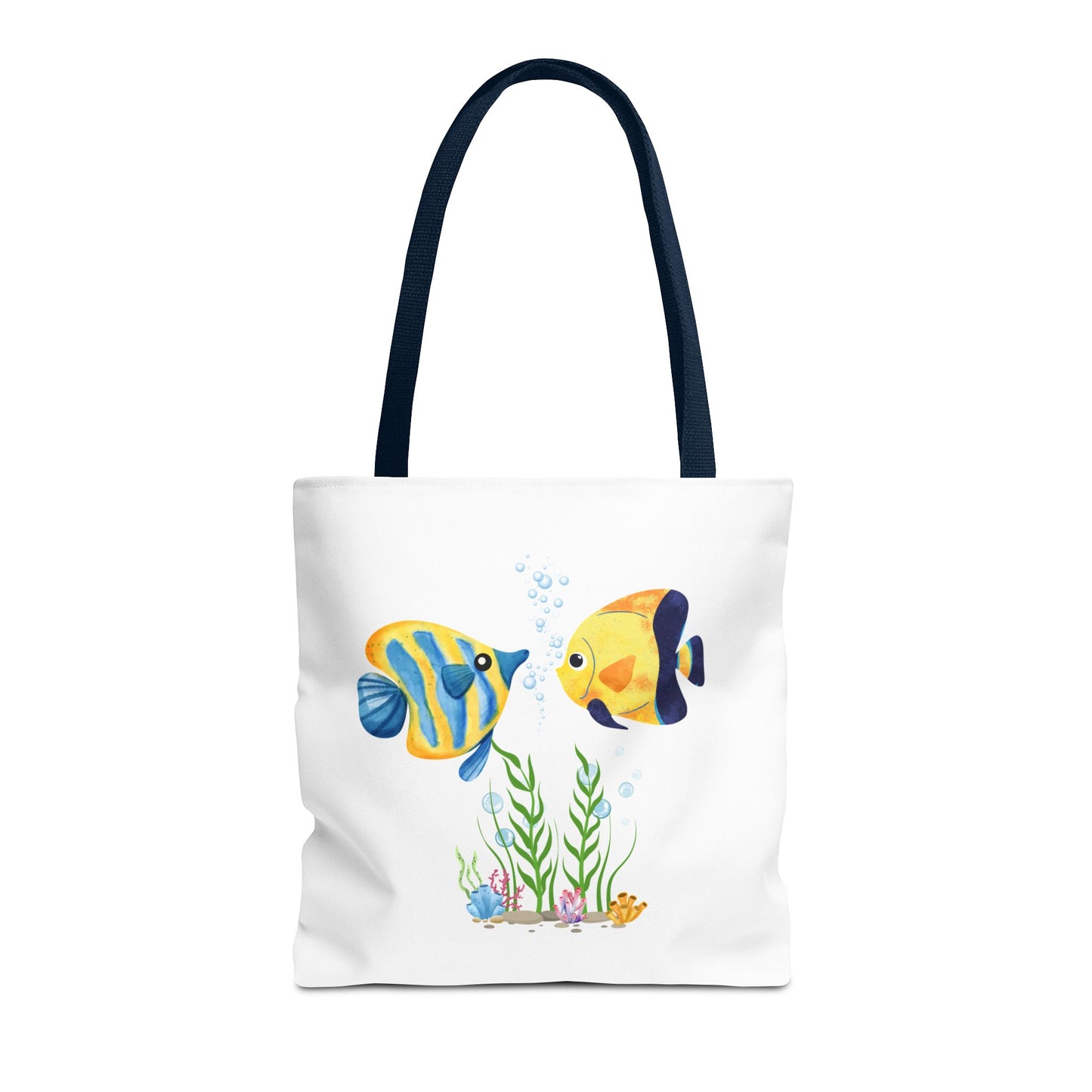 Two fish greet in underwater Tote Bag