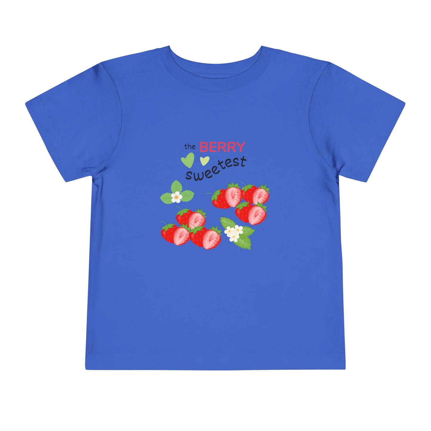 Toddler Berry Sweetest Tee, Cute Kids T-Shirt, Strawberry Design Shirt, Summer Apparel, Birthday Gift, Toddler Clothing