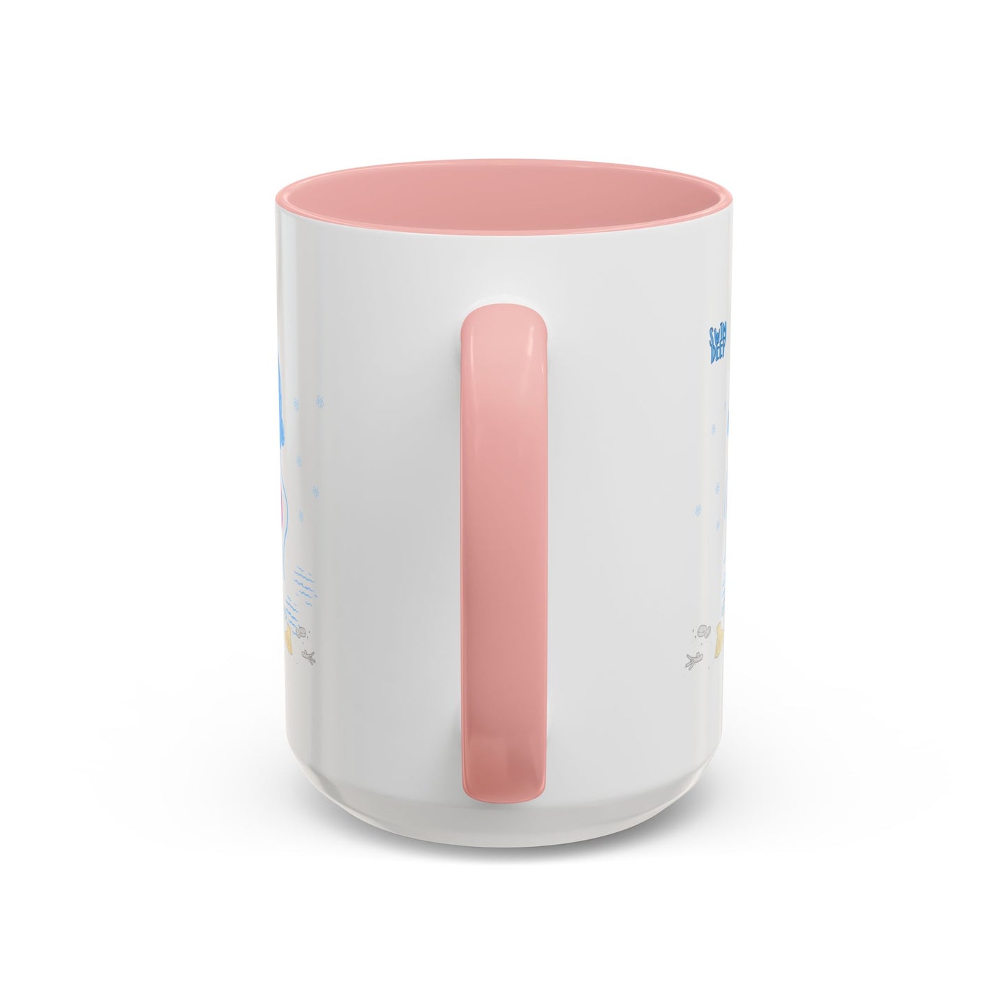 Blue jellyfish with pink tentacles Coffee Mug