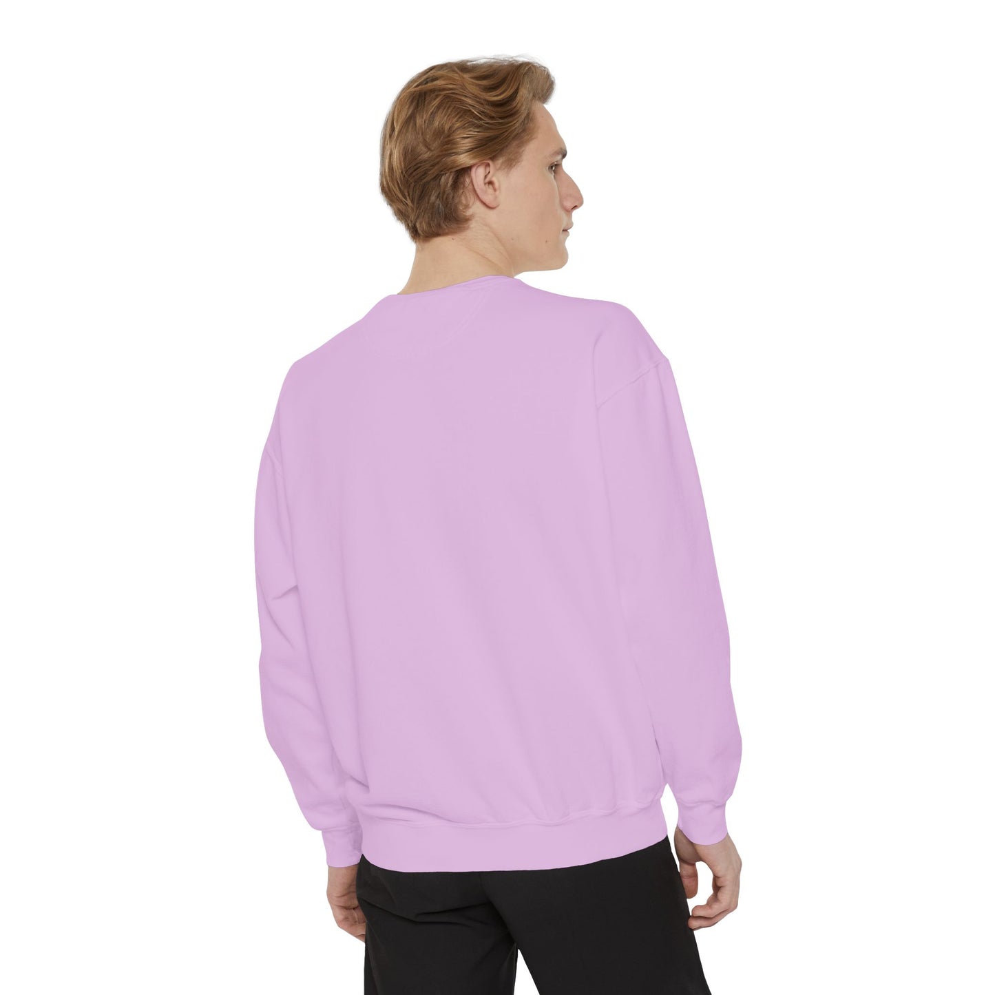 Blue jellyfish with a pink tiara Unisex Garment-Dyed Sweatshirt