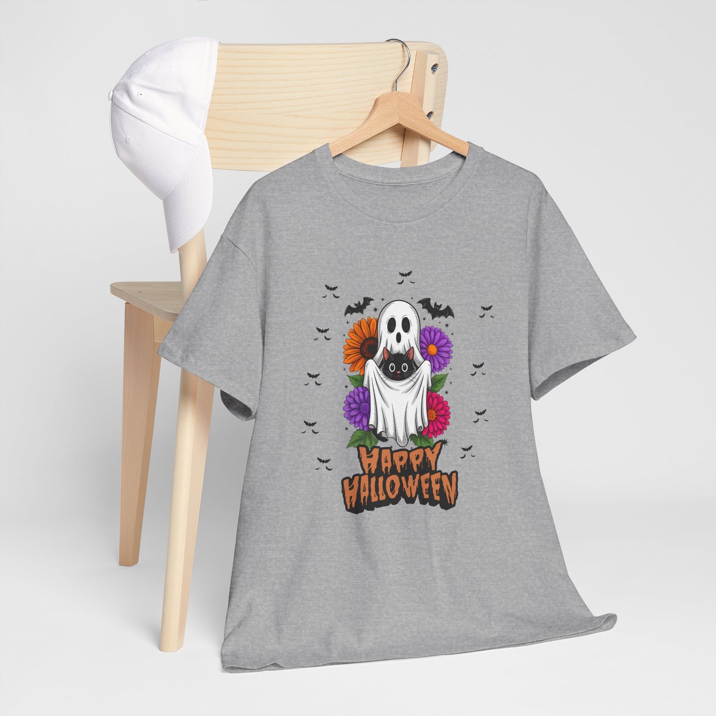 Halloween Ghost Unisex Tee, Perfect for Trick-or-Treating, Spooky Season Shirts, Fall Vibes, Halloween Party Attire