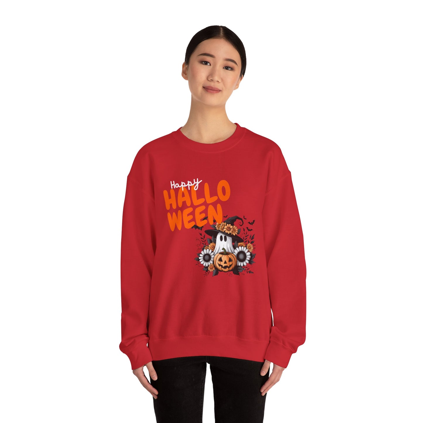 Halloween Unisex Crewneck Sweatshirt, Cozy Fall Apparel, Halloween Costume, Cute Ghost Sweatshirt, Unisex Halloween Gift