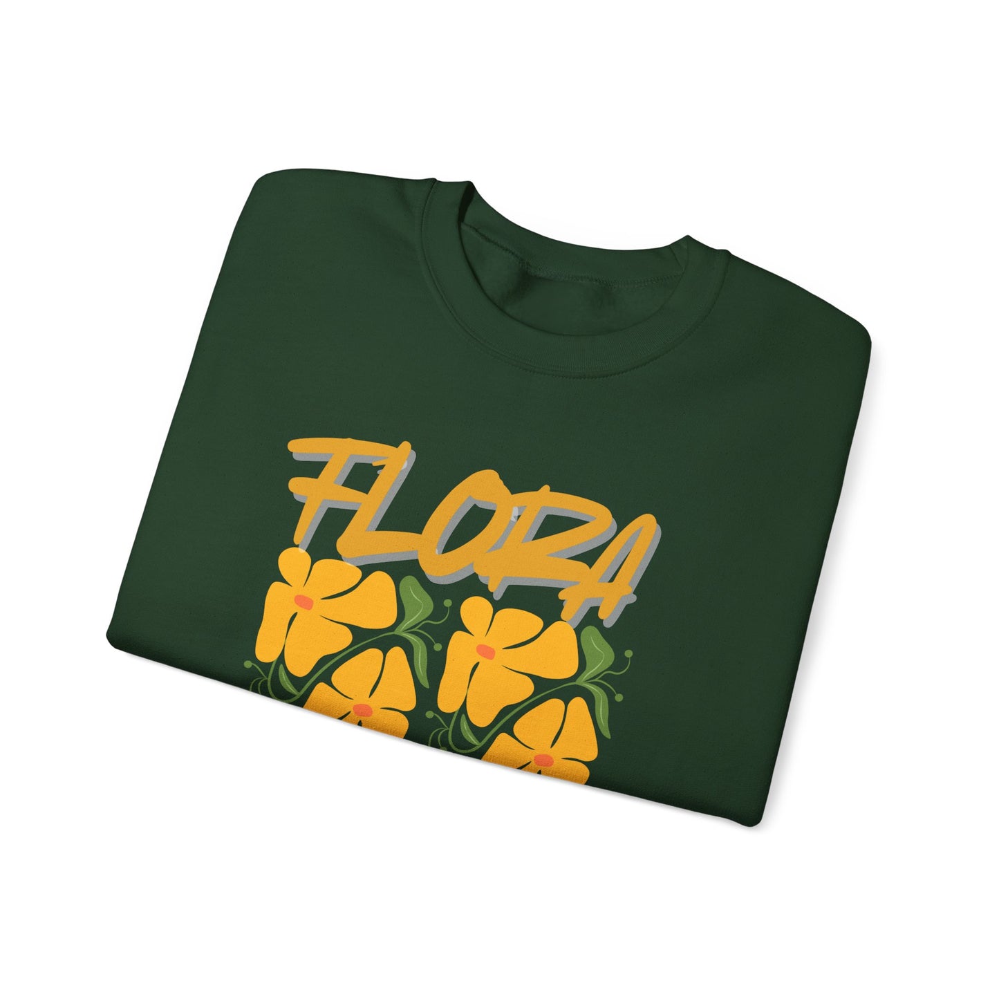 Flora Crewneck Sweatshirt, Floral Sweatshirt, Spring Fashion, Casual Wear, Gifts for Her, Unisex Floral Hoodie