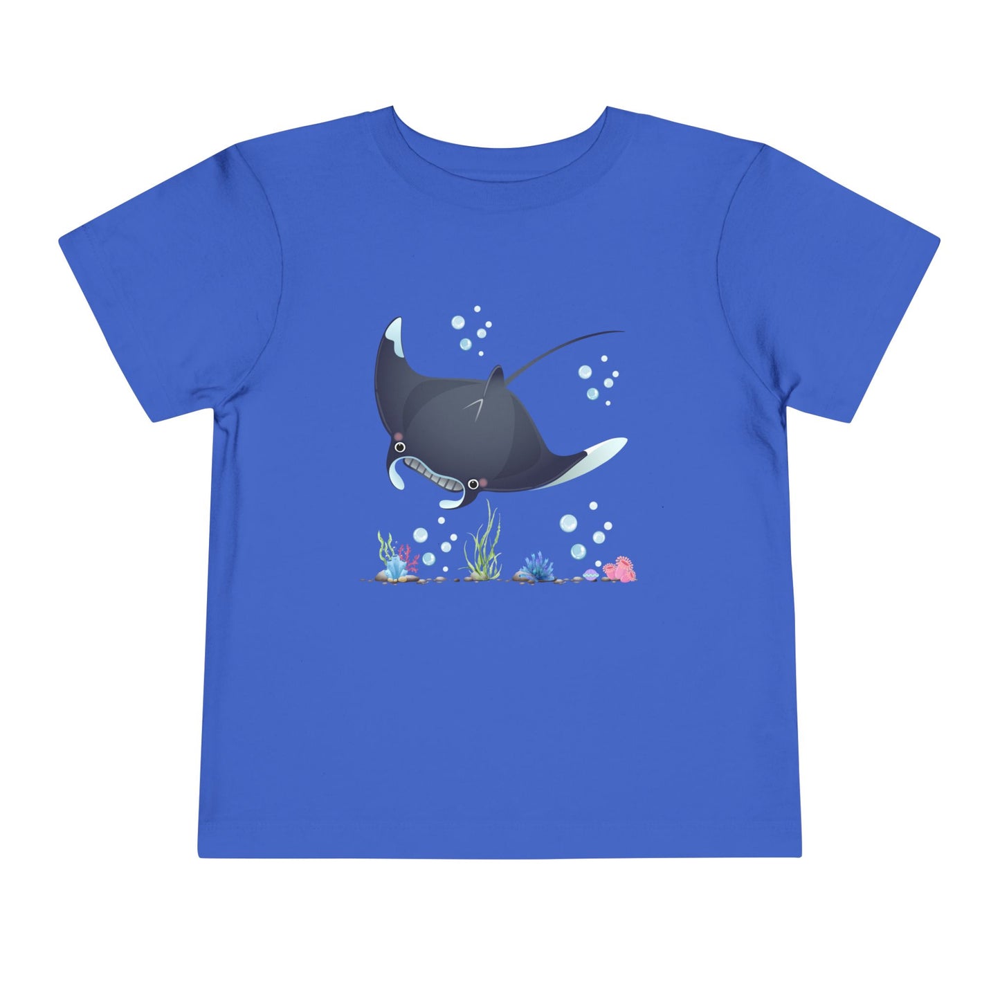 Cute Manta Ray Toddler Tee, Toddler Shirt, Ocean Theme T-Shirt, Kids Summer Apparel, Beach Gift, Playtime Tee