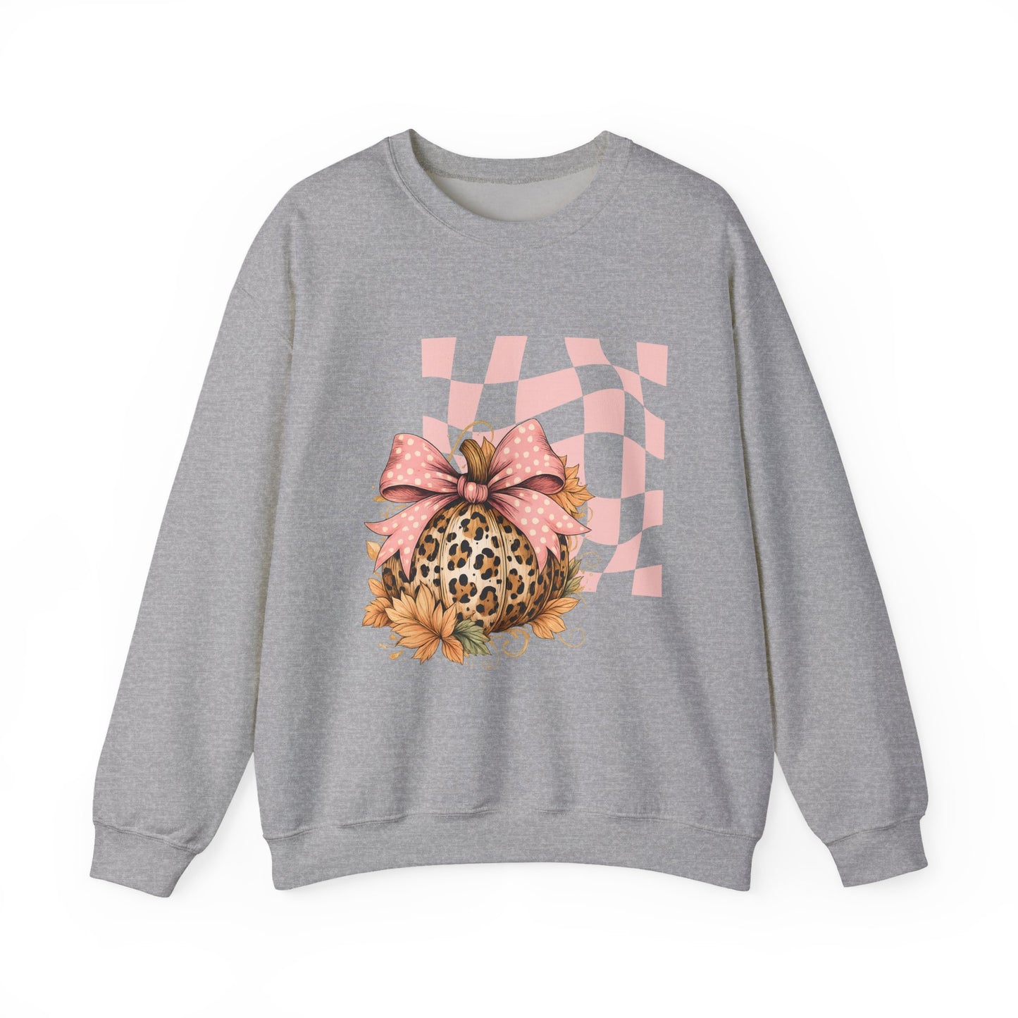 Stylish Leopard Print Crewneck Sweatshirt, Fashionable Outfit, Comfortable Layering, Perfect for Spring, Casual Wear, Gift for Her