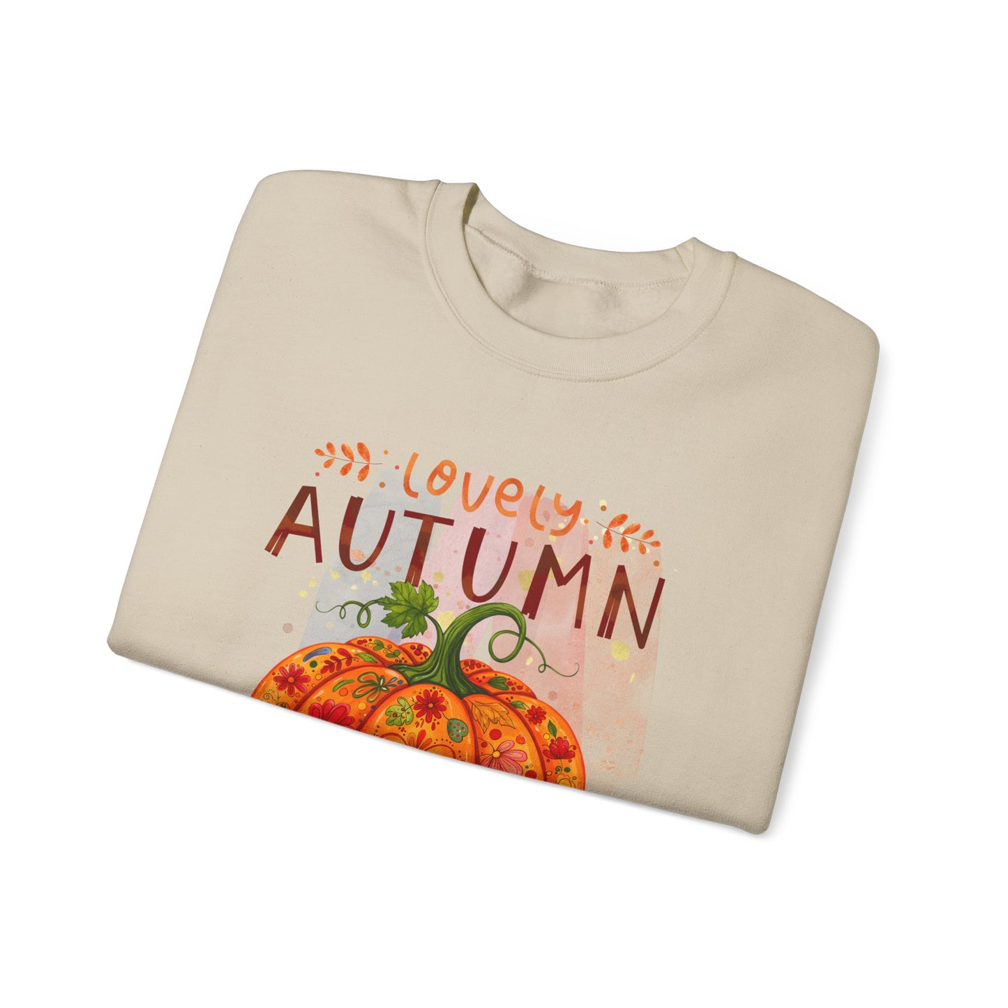 Cozy Autumn Sweatshirt, Fall Apparel, Pumpkin Crewneck, Unisex Sweater, Perfect for Thanksgiving, Seasonal Clothing