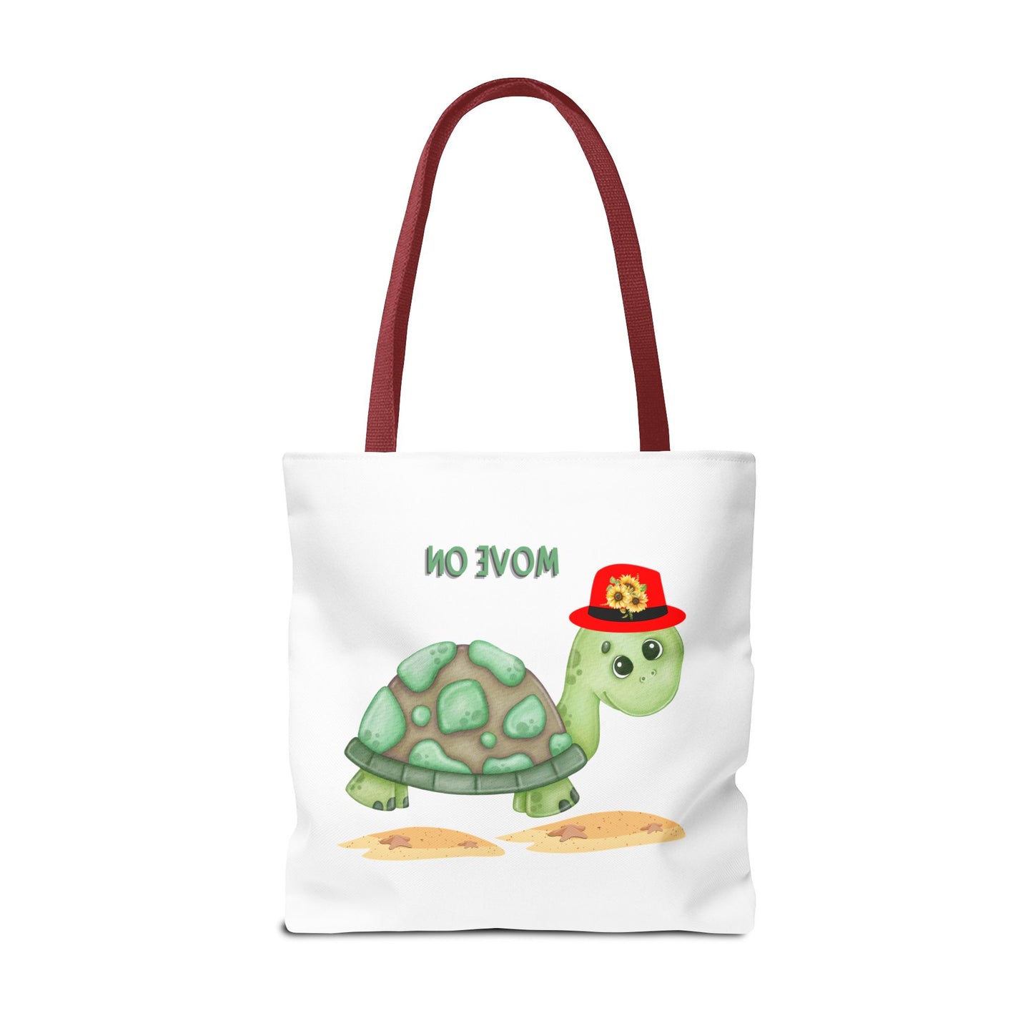 Turtle with a sunflower hat Tote Bag
