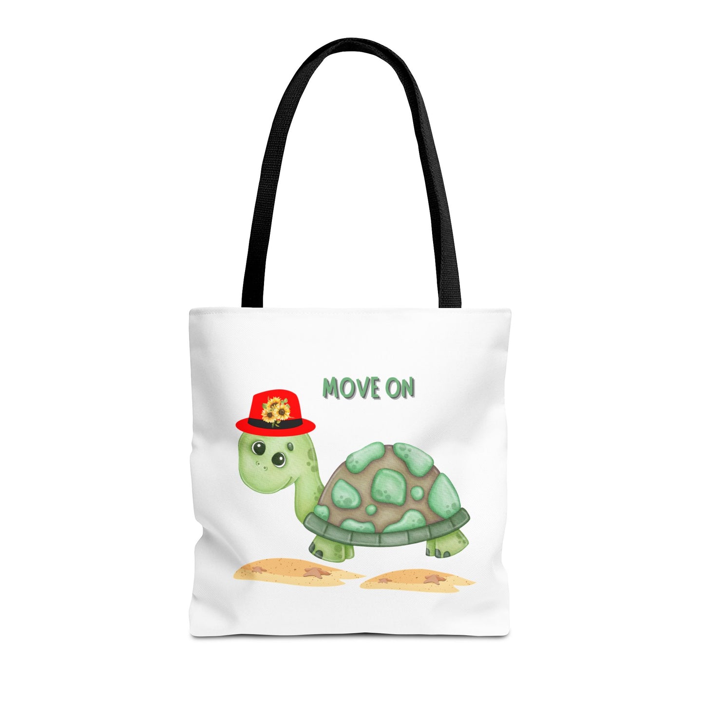 Turtle with a sunflower hat Tote Bag