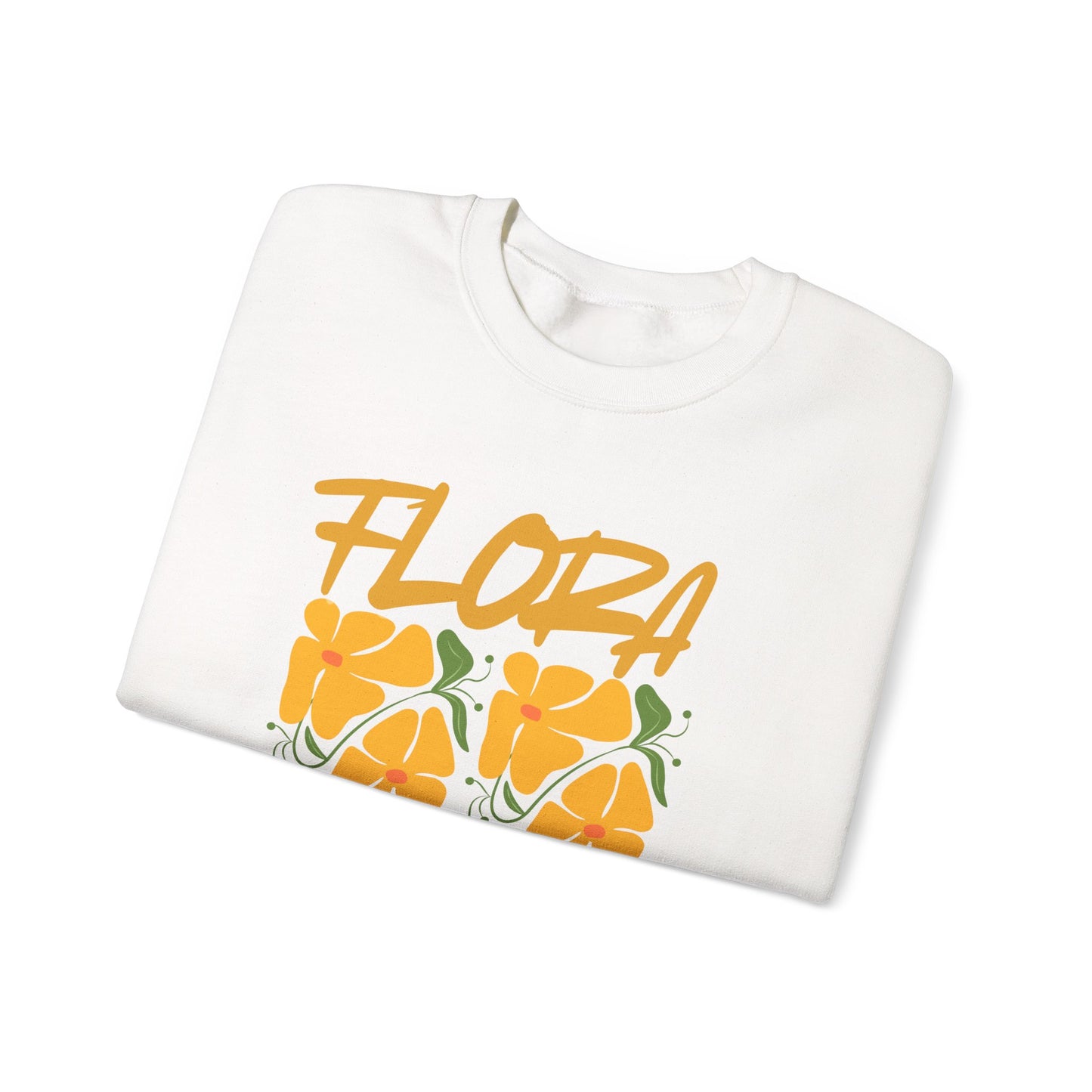 Flora Crewneck Sweatshirt, Floral Sweatshirt, Spring Fashion, Casual Wear, Gifts for Her, Unisex Floral Hoodie