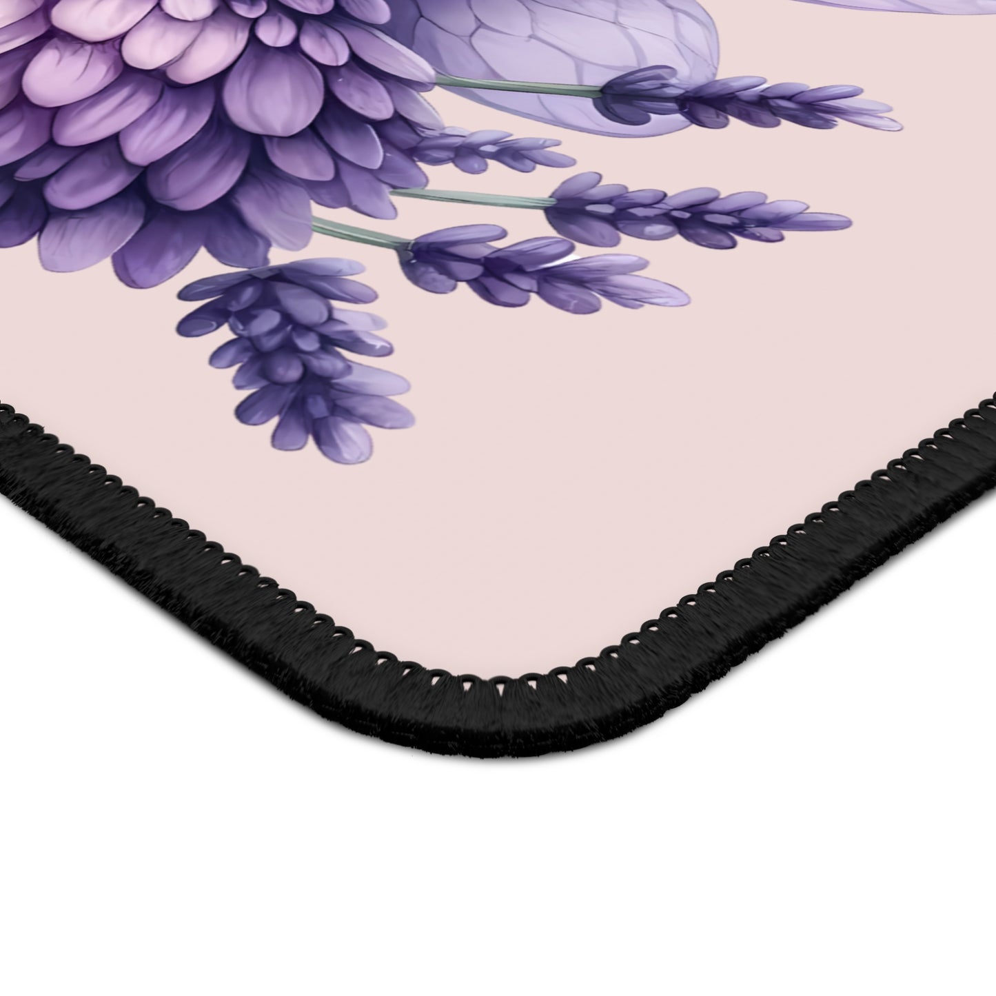 Lavender Fairy Gaming Mouse Pad — Cute Purple Fairy Desk Mat