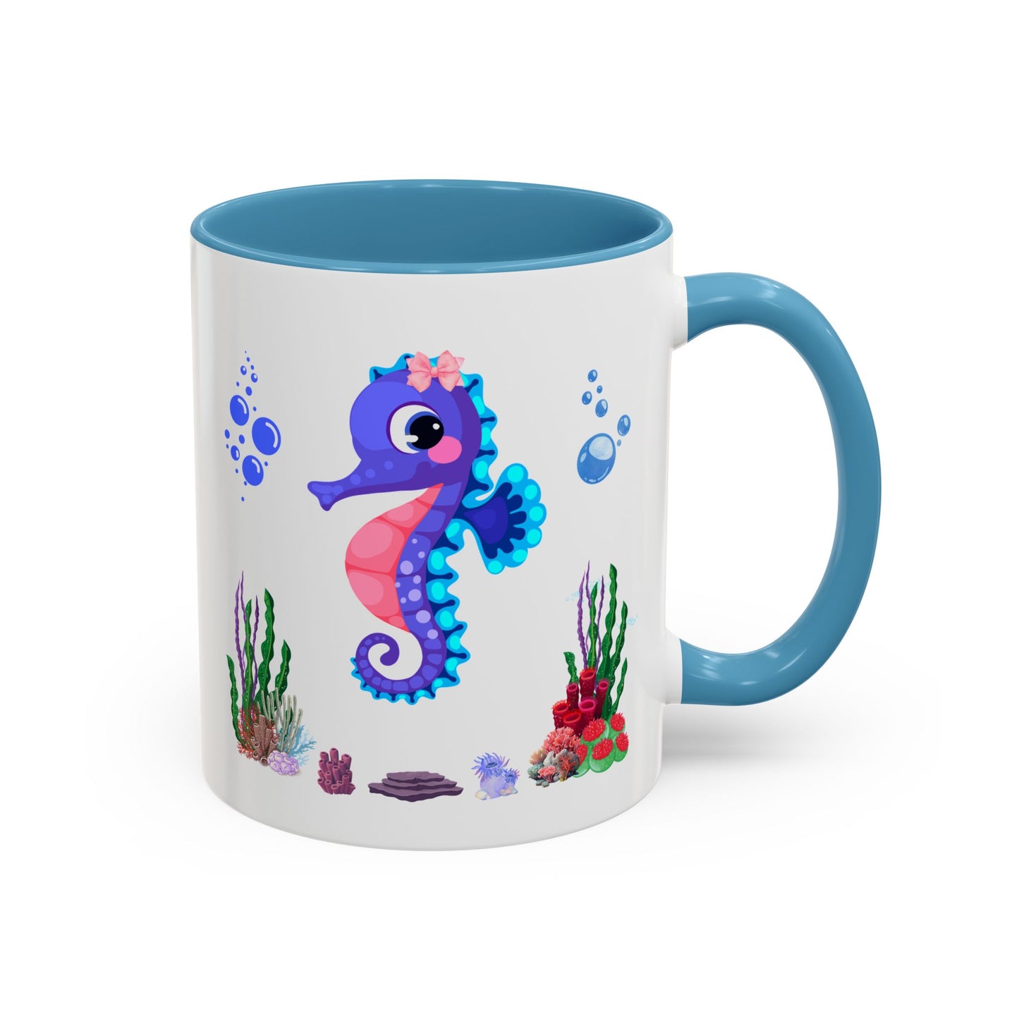 Seahores playful under the sea Coffee Mug