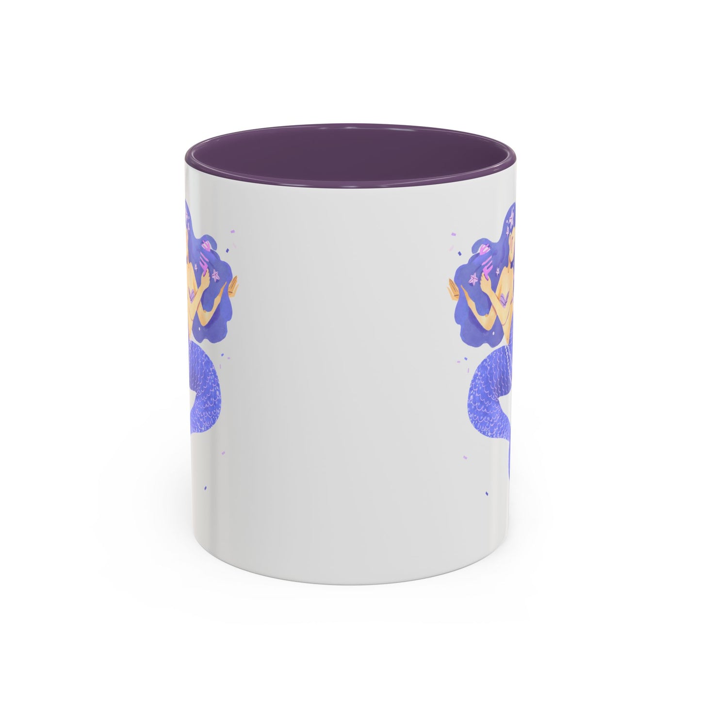 The mermaid and her school fish Coffee Mug