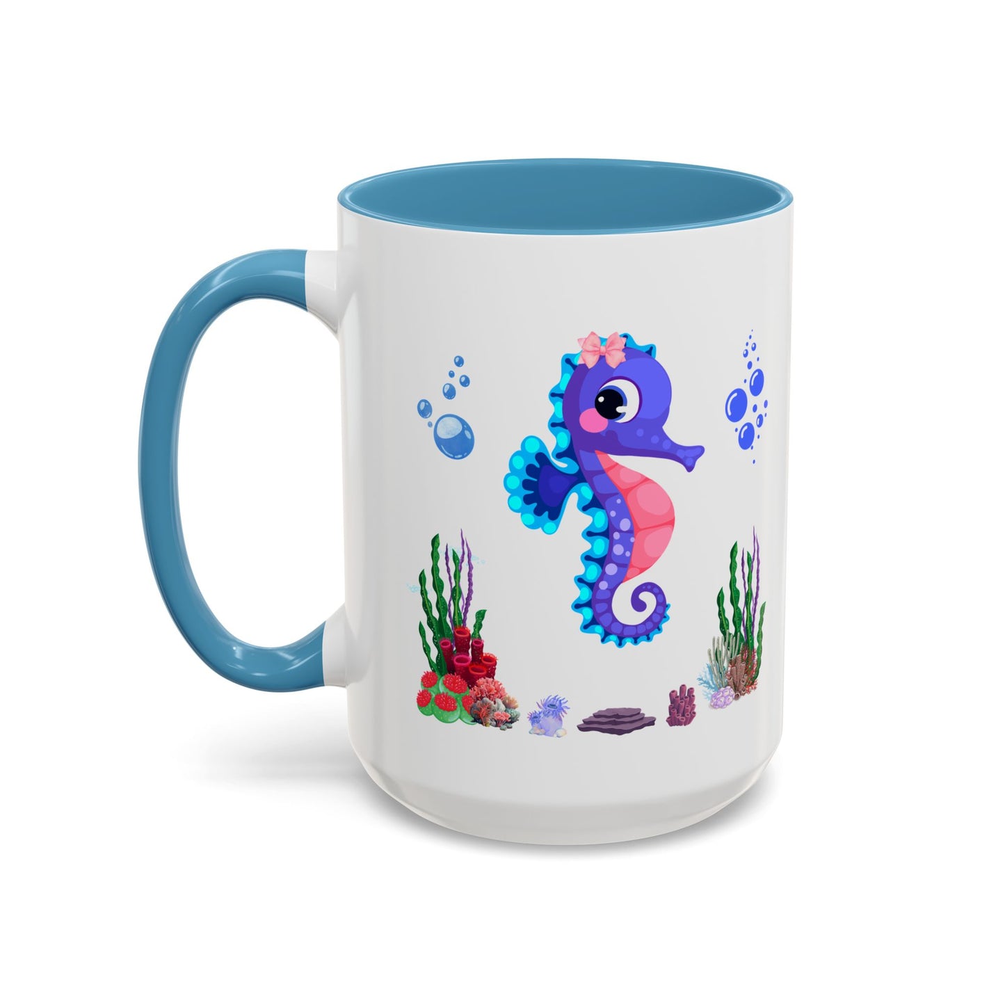 Seahores playful under the sea Coffee Mug