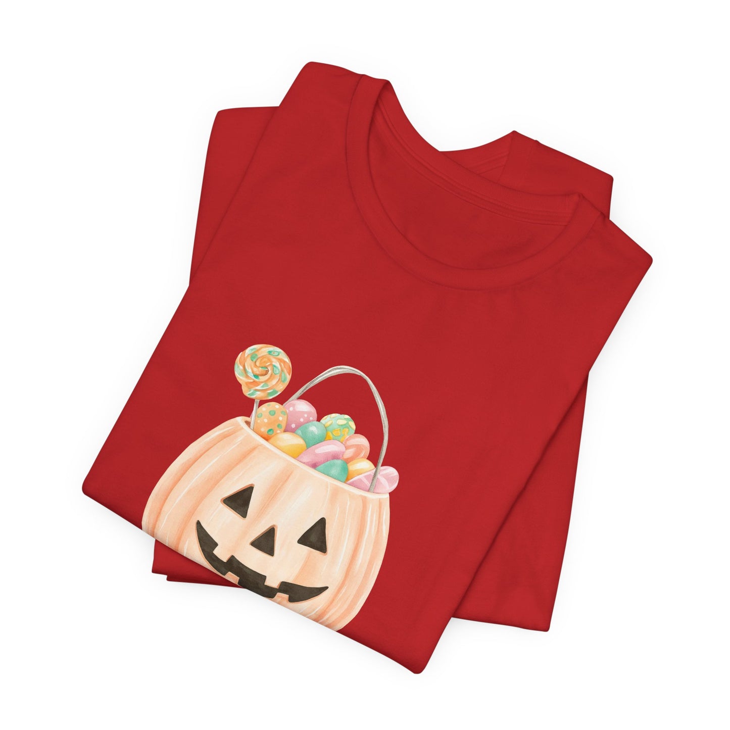 Halloween Trick or Treat T-Shirt, Unisex Graphic Tee, Fall Wardrobe Addition, Perfect for Halloween Parties, Spooky Season Wear