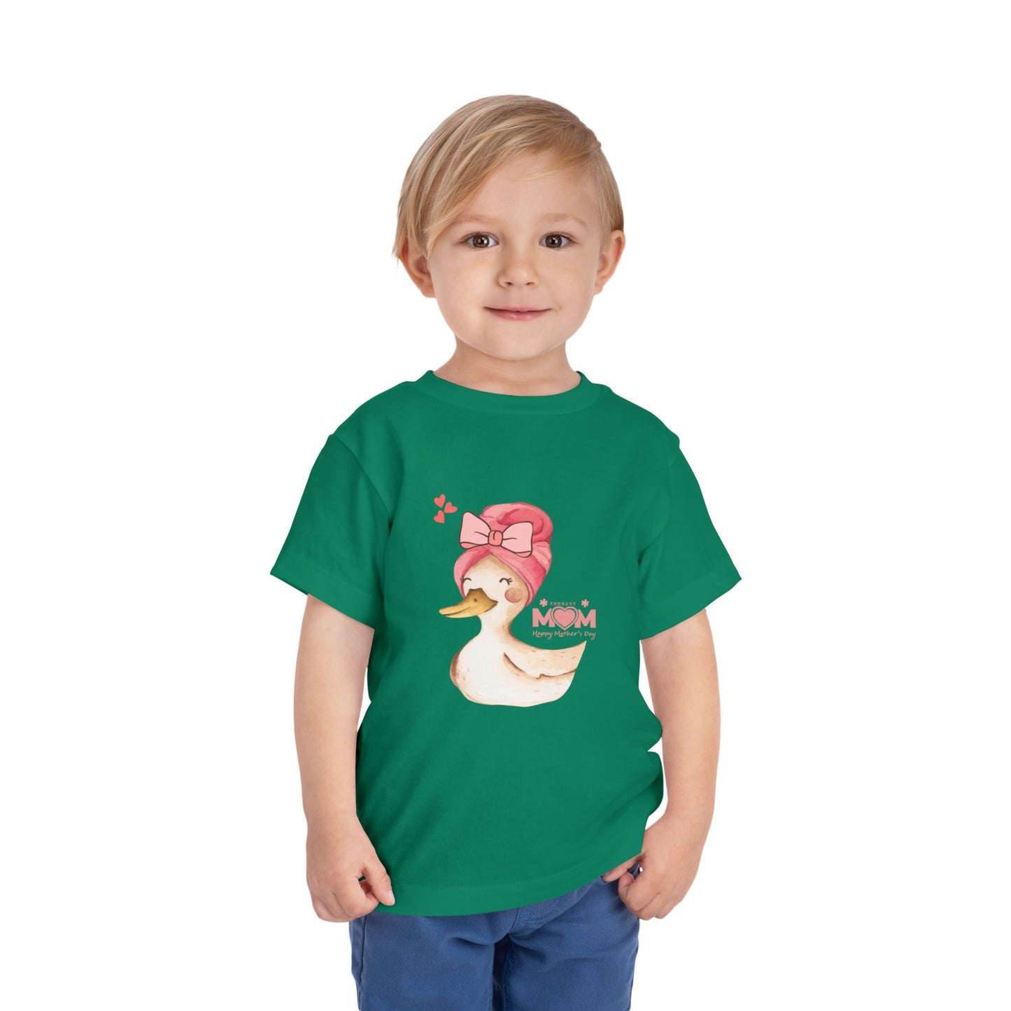 Cute Duck Mom Toddler Tee, Toddler Shirt, Kids Gift, Baby Shower Gift, Mother's Day, Cute Kids Top, Animal Prints