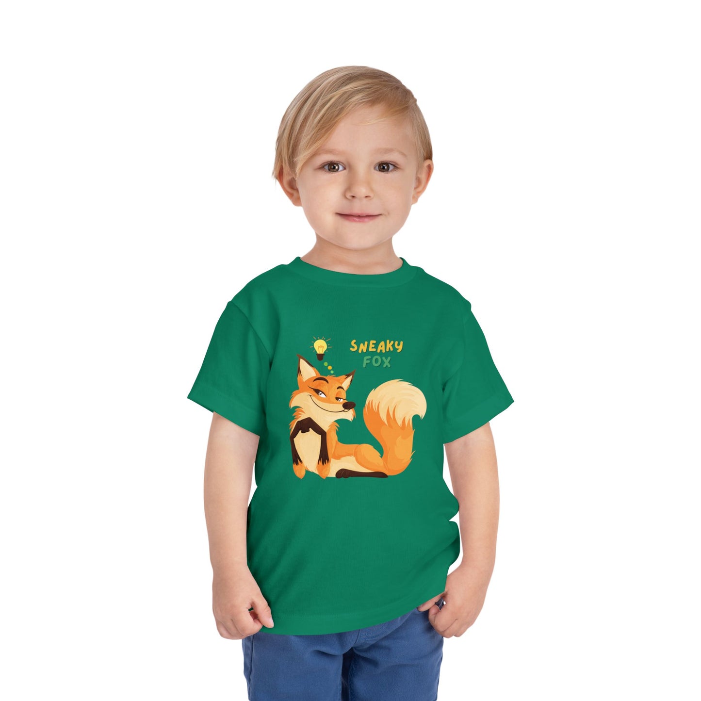 Sneaky Fox Toddler Tee, Cute Toddler Shirt, Animal Lover Gift, Kids Birthday Outfit, Nursery Decor
