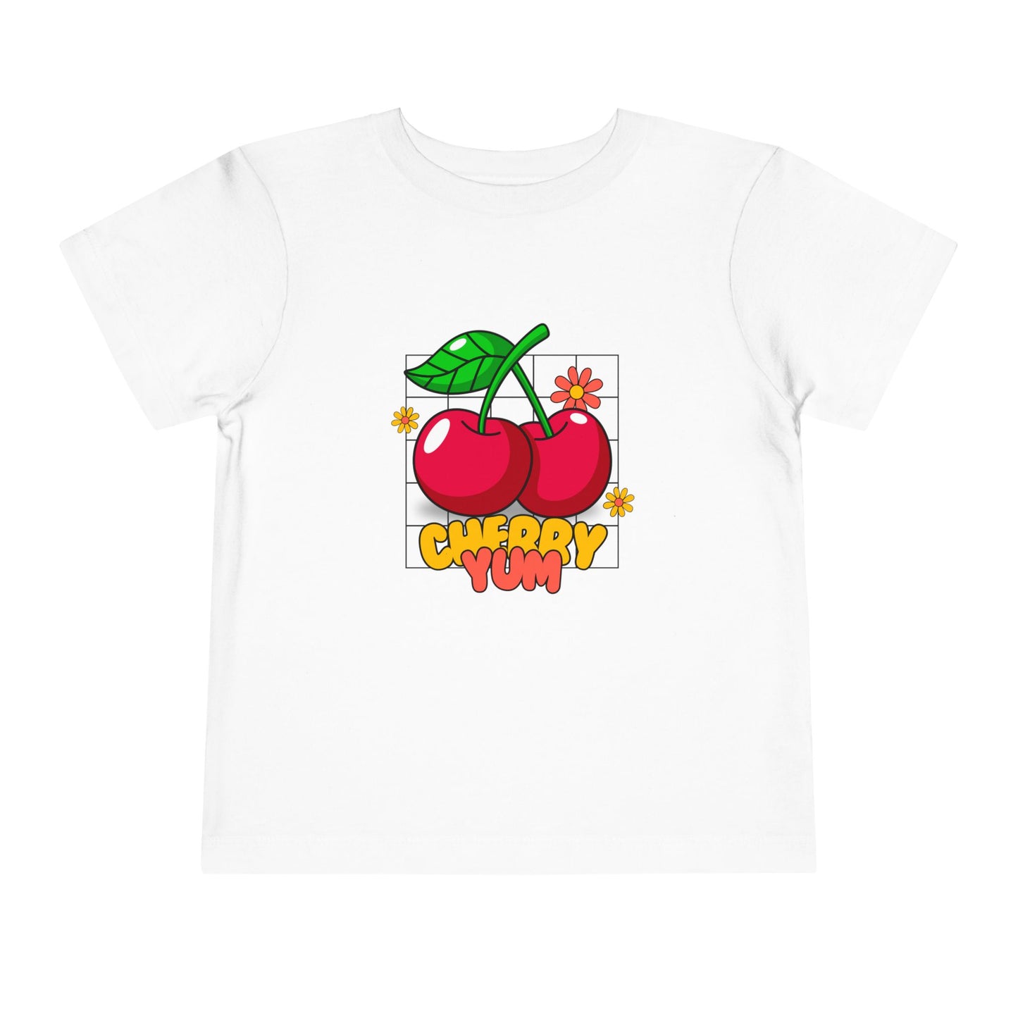 Cute Cherry Toddler Tee - Fun Summer T-Shirt for Kids, Birthday Gift, Playtime Shirt, Cherry Yum Design, Toddler Apparel, Cute Kids Clothing