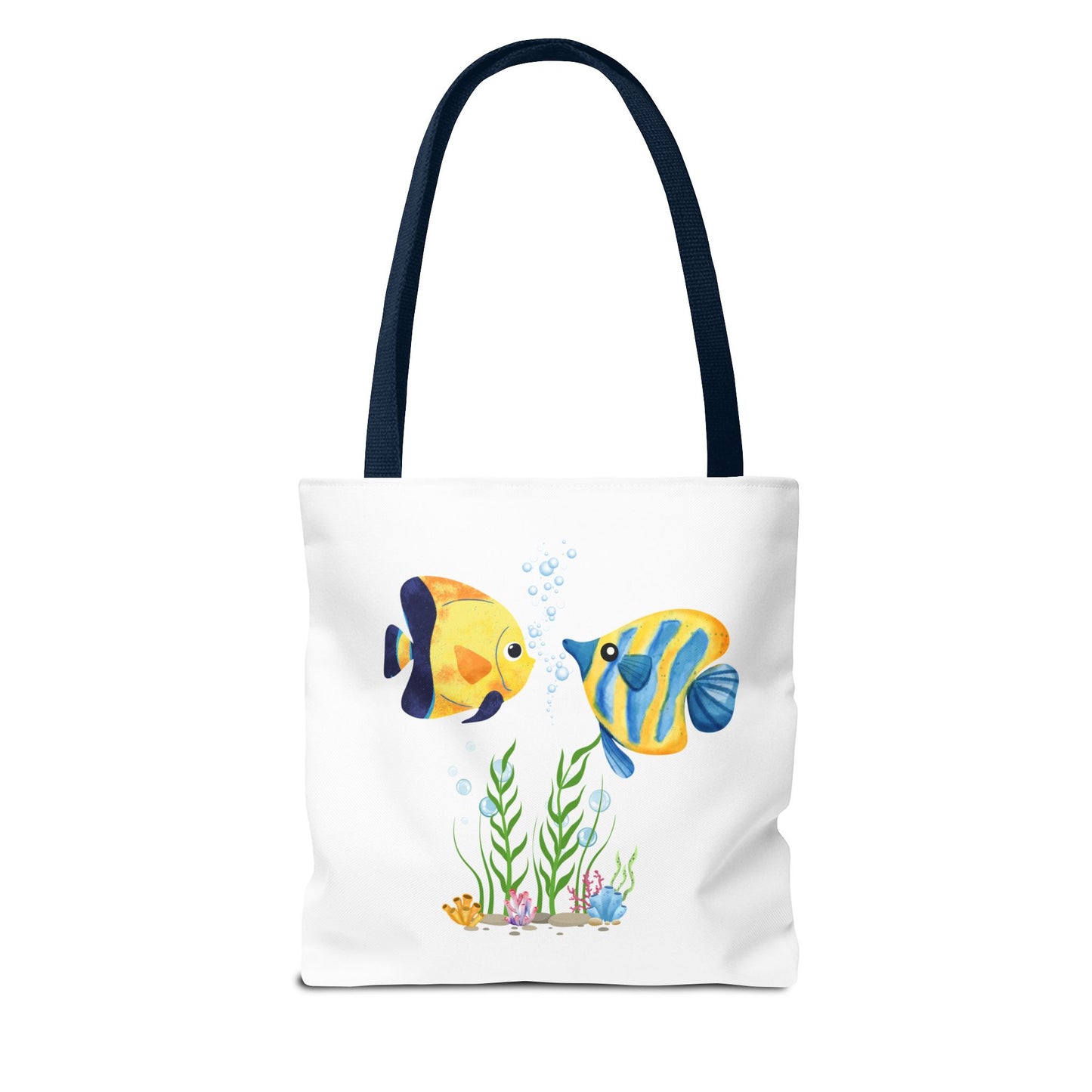 Two fish greet in underwater Tote Bag