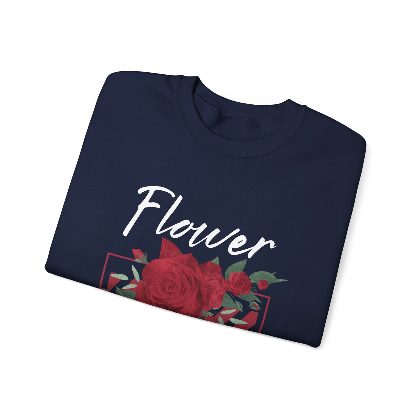 Flower Power Sweatshirt - Cozy Unisex Crewneck for Nature Lovers, Gifts for Her, Fall Fashion, Casual Wear, Floral Sweatshirts