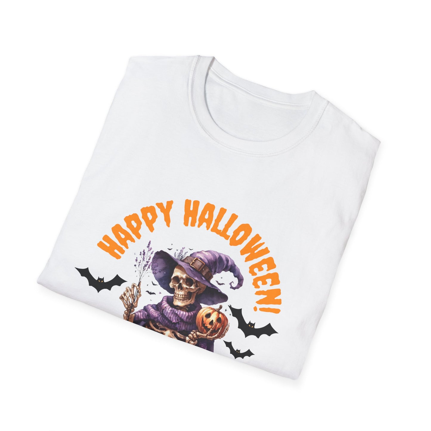 Halloween Skeleton Unisex T-Shirt, Spooky Graphic Tee, Fall Fashion, Party Wear, Halloween Costume, Gift for Friends