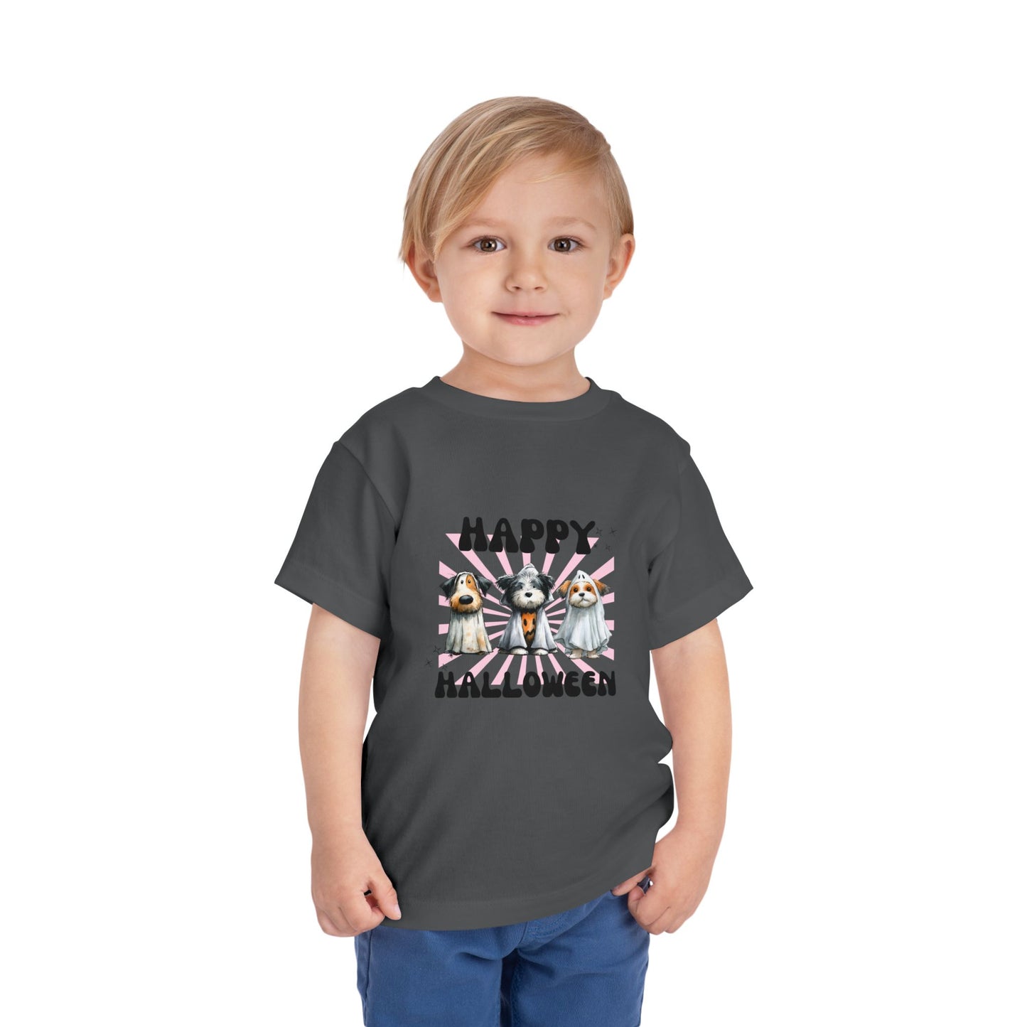Toddler Halloween Tee - Cute Dog Design, Kids Halloween Shirt, Toddler Costume Shirt, Fun Playwear, Birthday Gift, Dog Lover Tee