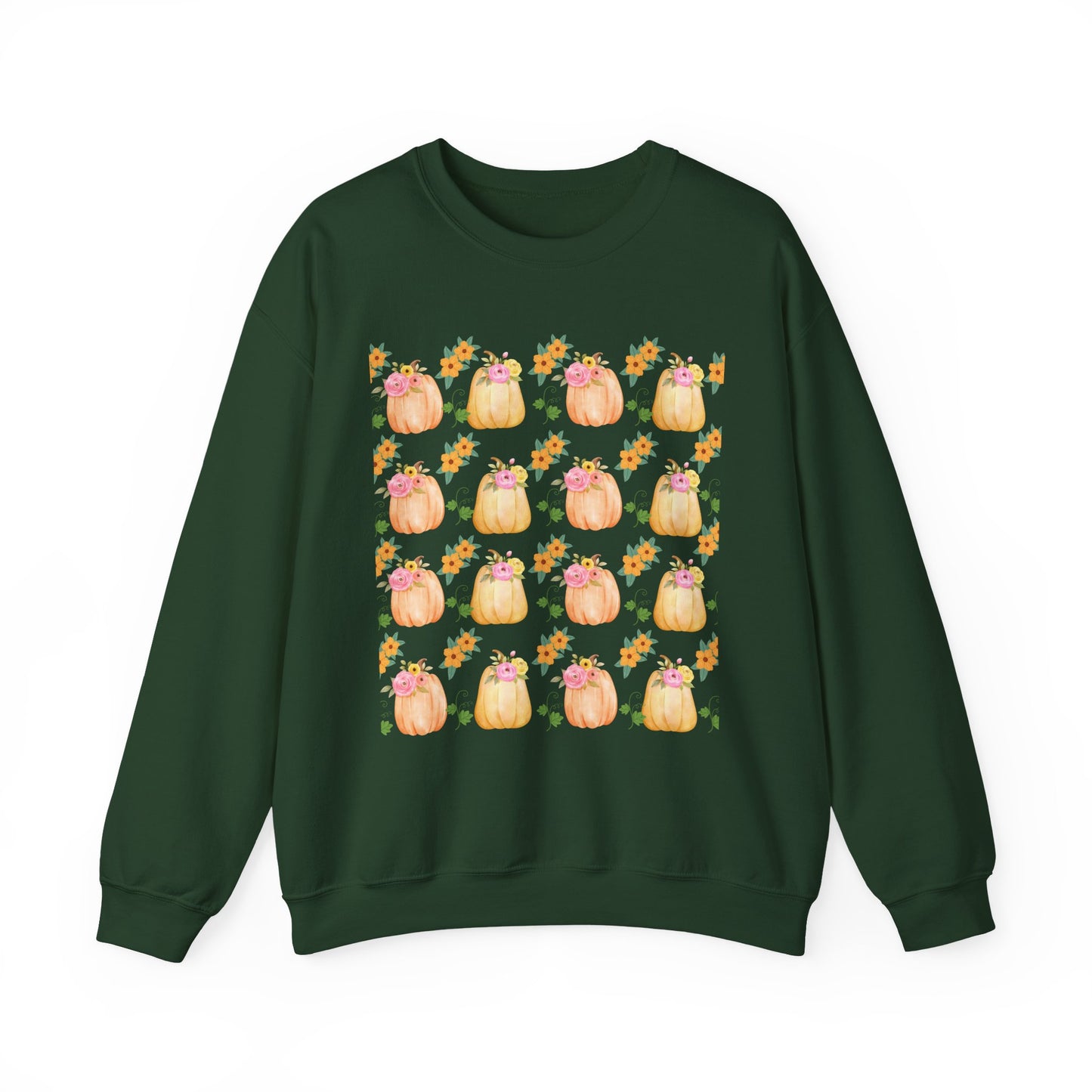 Fall-Inspired Pumpkin Crewneck Sweatshirt, Cozy Autumn Sweater, Perfect for Halloween, Thanksgiving, Gifts for Her, Pumpkin Love
