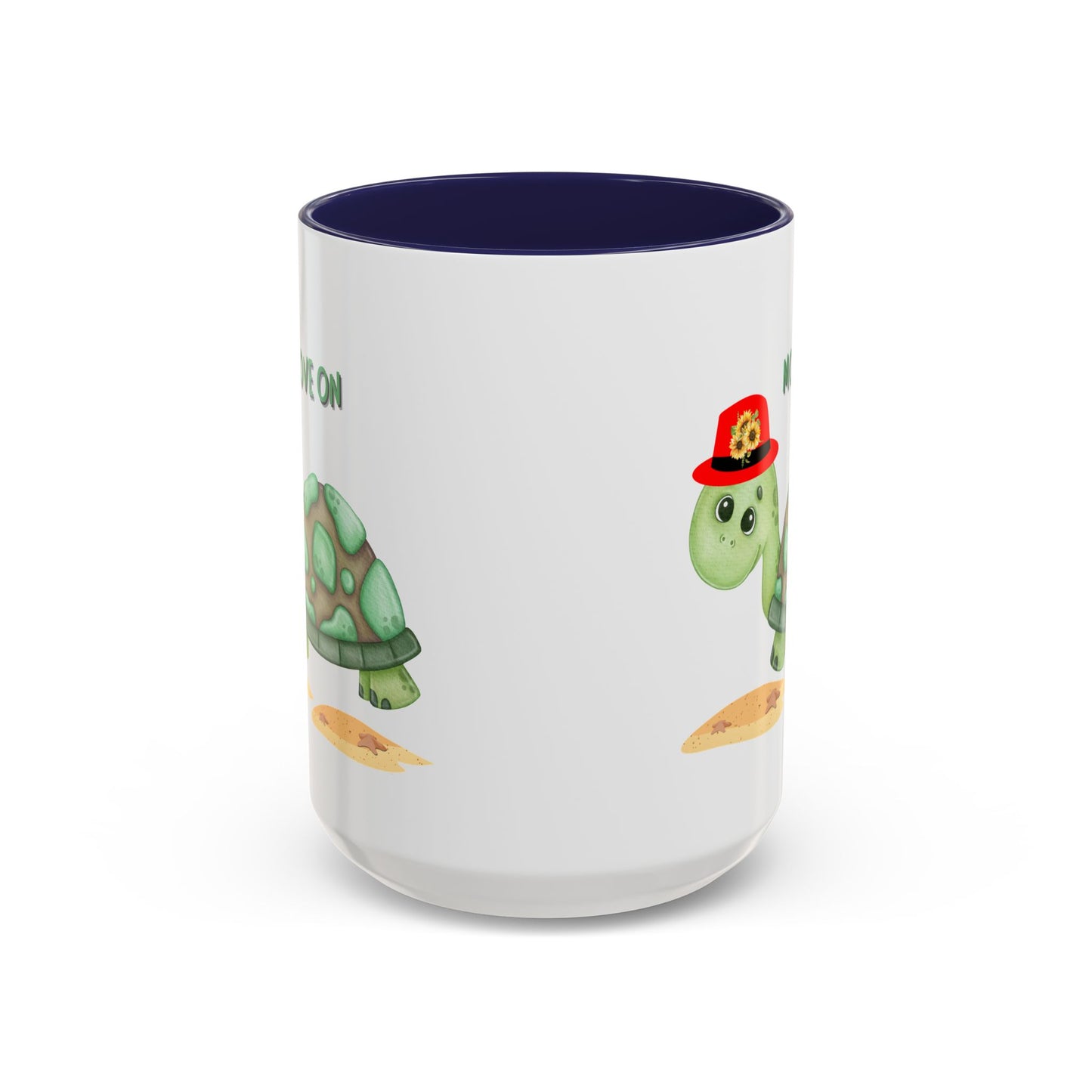 Turtle with a sunflower hat Coffee Mug