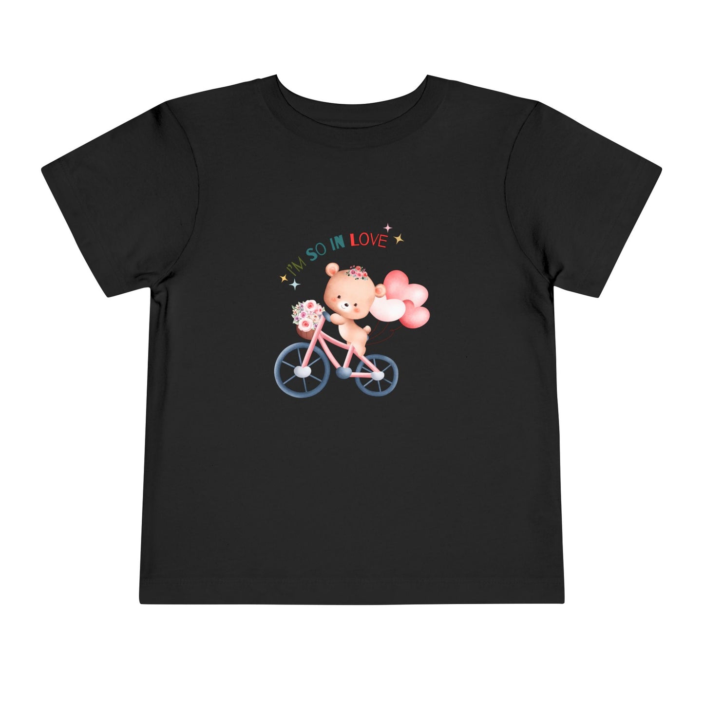 Cute Toddler Tee with Bear Design - Perfect for Playdates, Birthdays, Valentine's Day, Gifts, Toddler Clothing