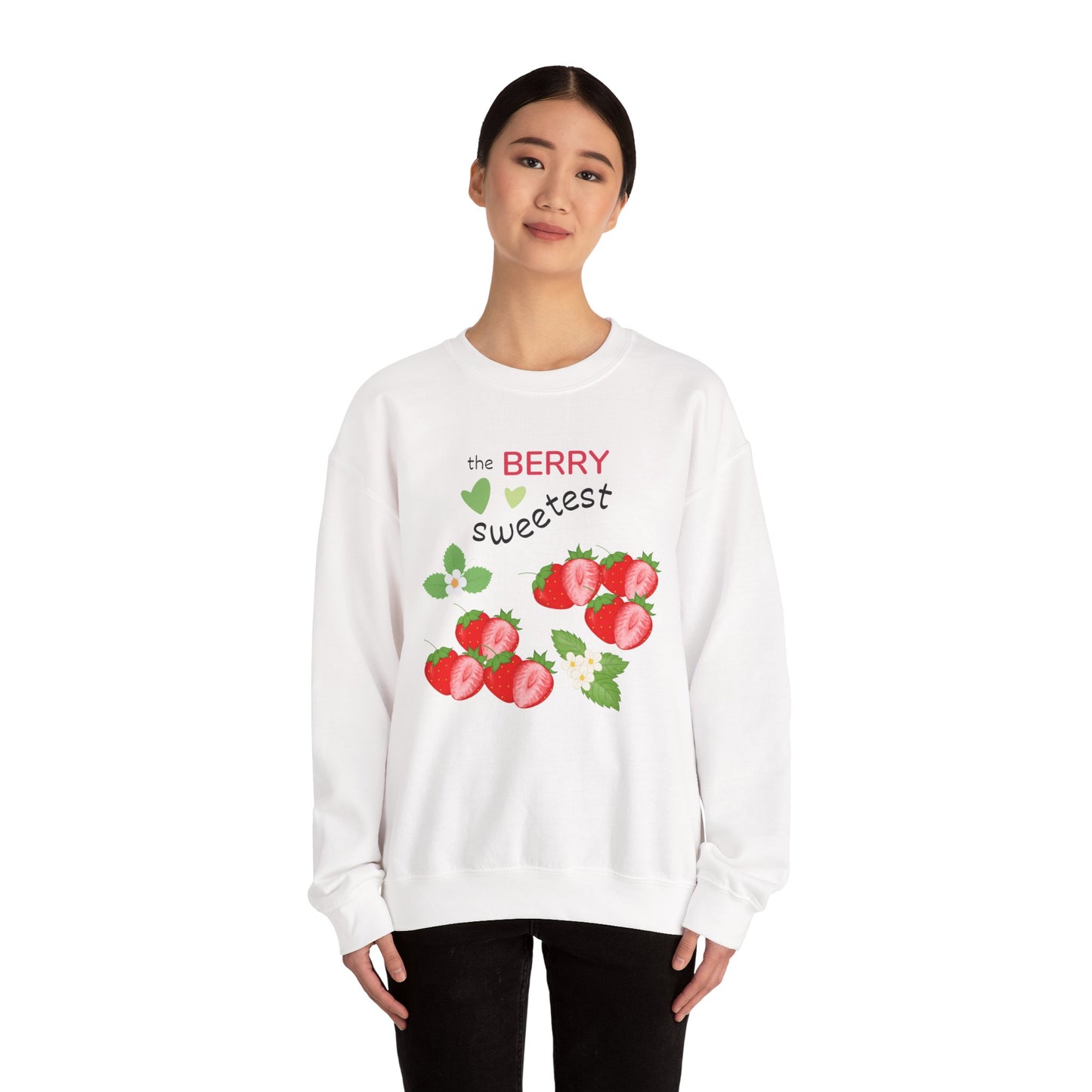 Berry Sweet Unisex Crewneck Sweatshirt - Cozy Gift, Perfect for Fall, Valentine's Day, Strawberry Lovers, Everyday Comfort