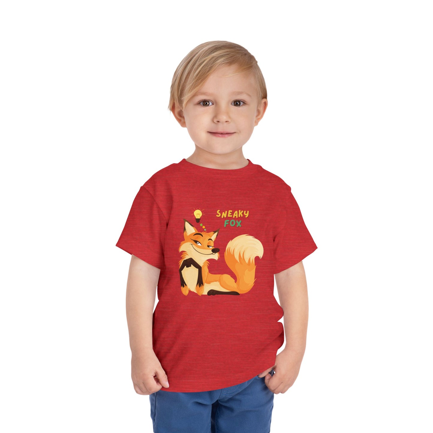 Sneaky Fox Toddler Tee, Cute Toddler Shirt, Animal Lover Gift, Kids Birthday Outfit, Nursery Decor