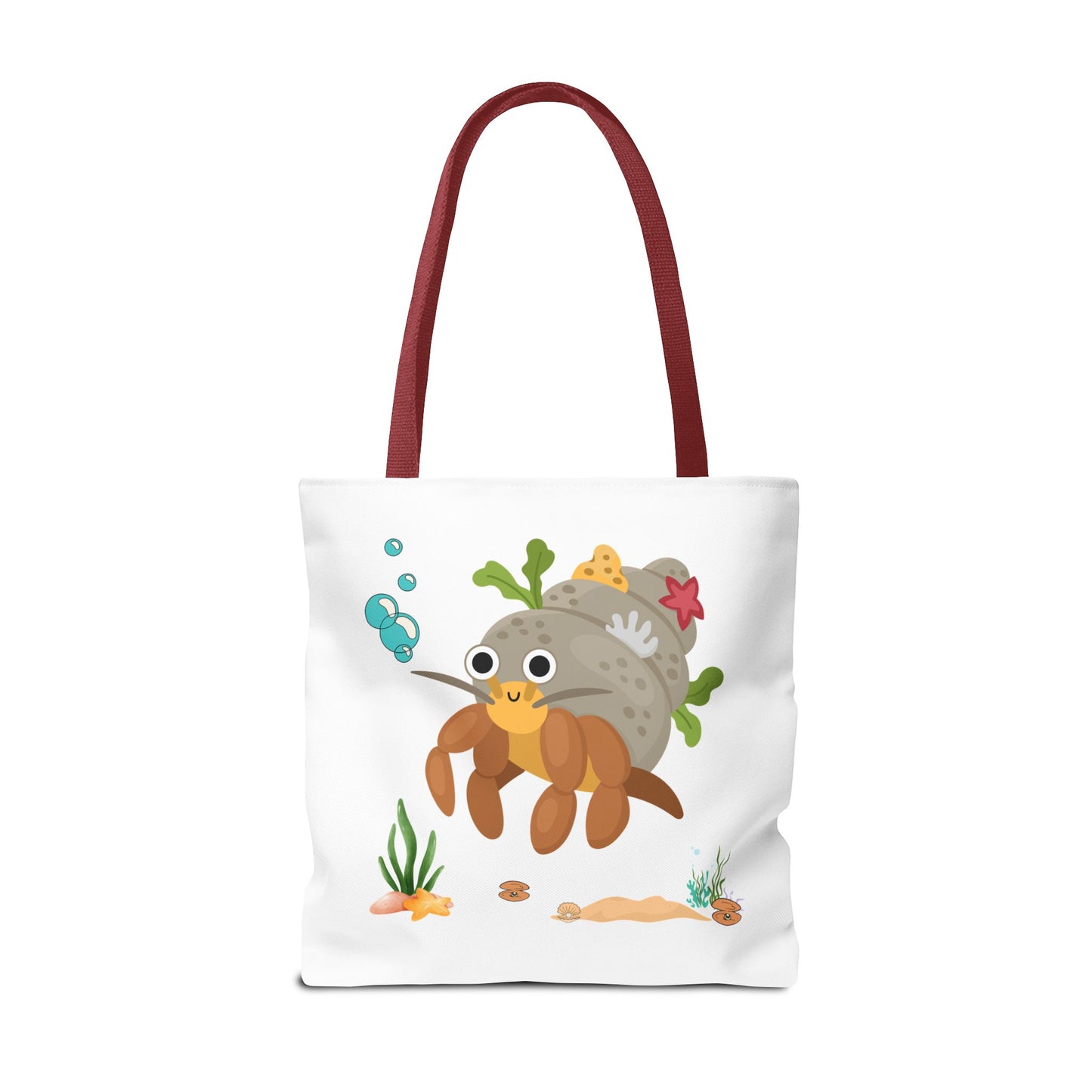 Hermit crab with shell underwater Tote Bag