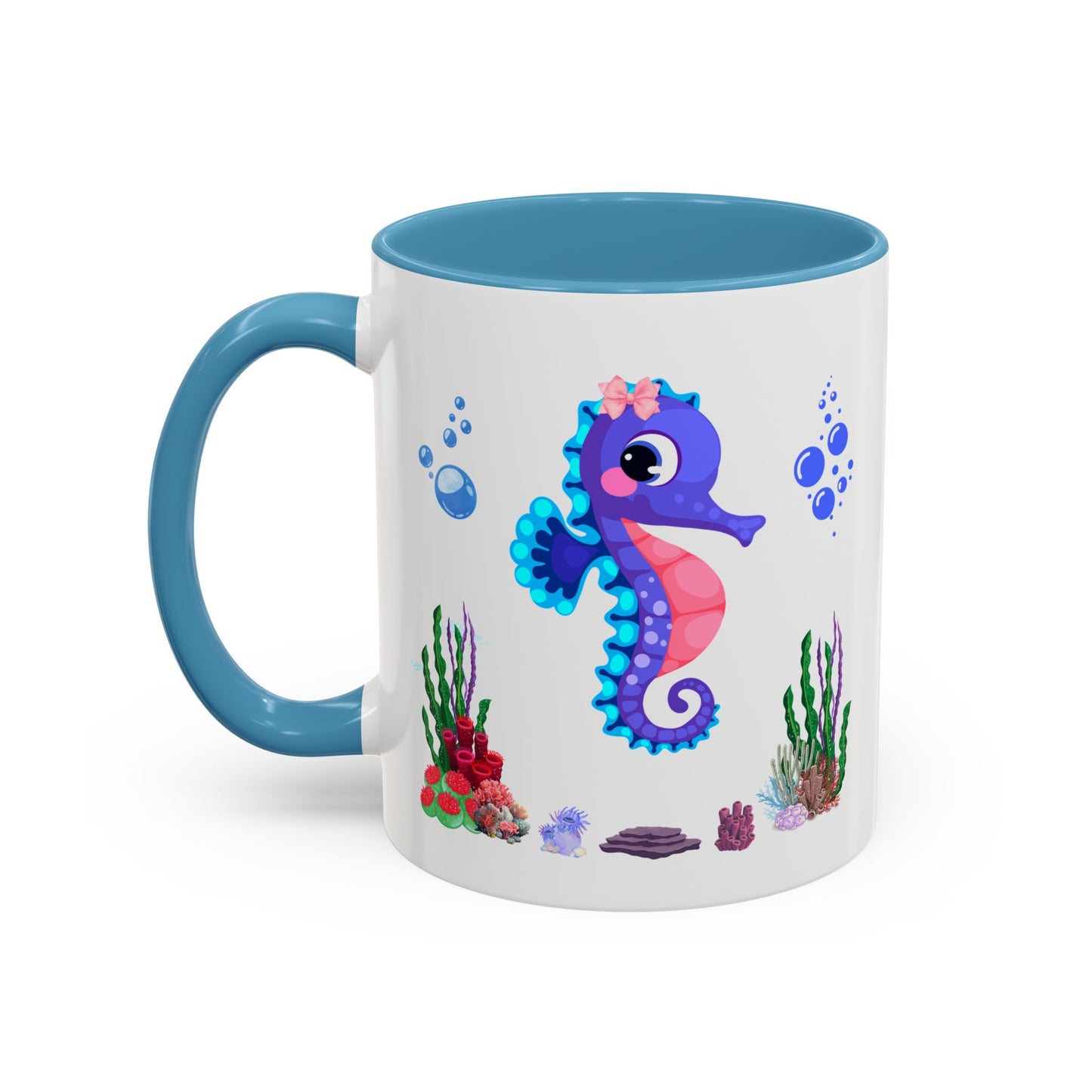 Seahores playful under the sea Coffee Mug