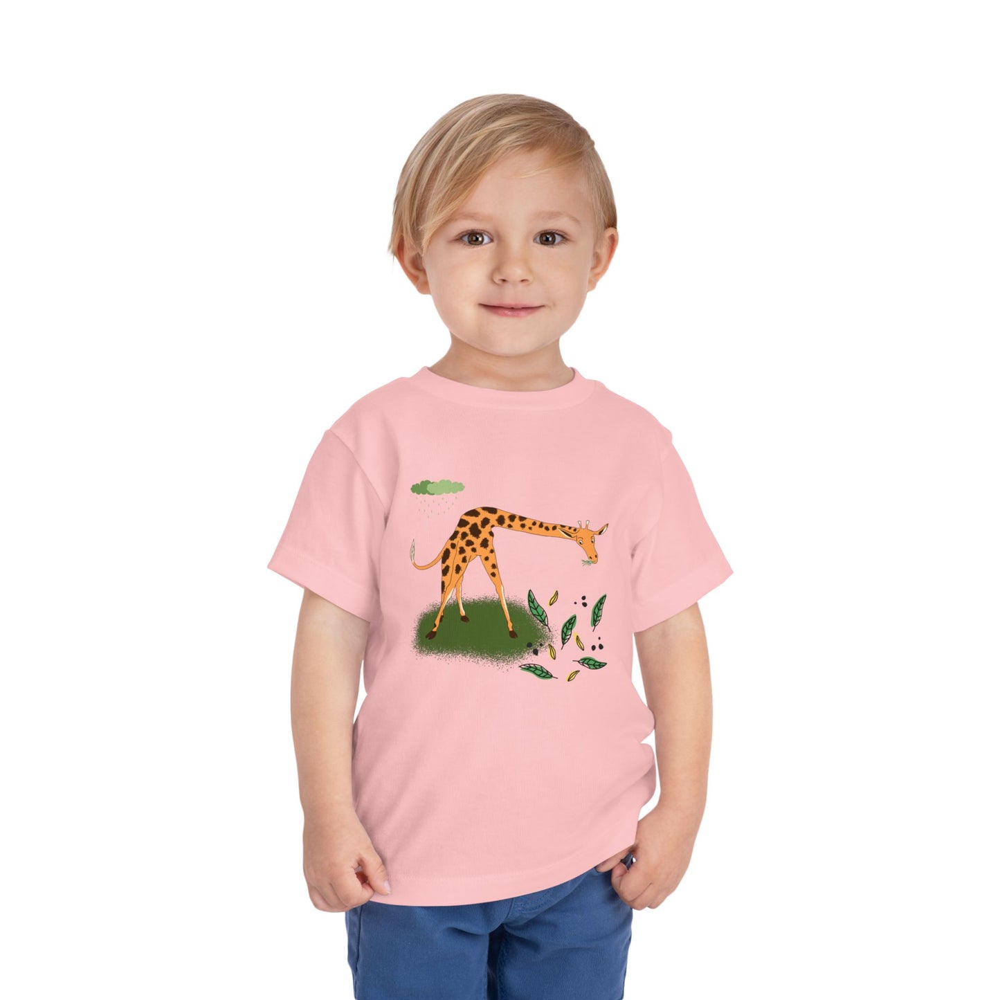 Cute Giraffe Toddler Tee, Animal Shirt, Kids Summer Tee, Playful Toddler Clothes, Gift for Baby Showers, Nursery Decor, Toddler Outfit