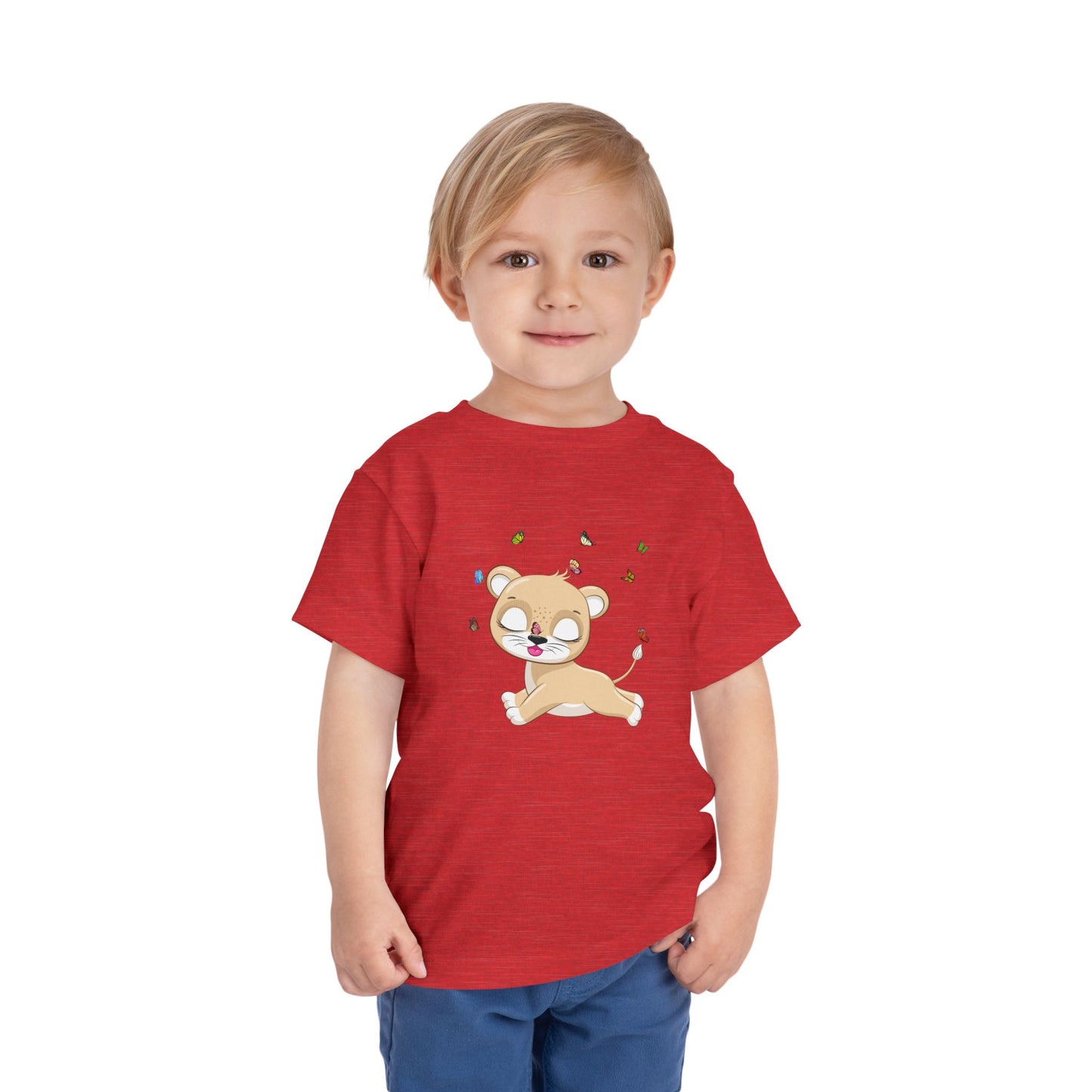 Playful Toddler Tee with Cute Lion Design, Children's Summer Shirt, Gift for Kids, Animal Lover Tee, Birthday Outfit