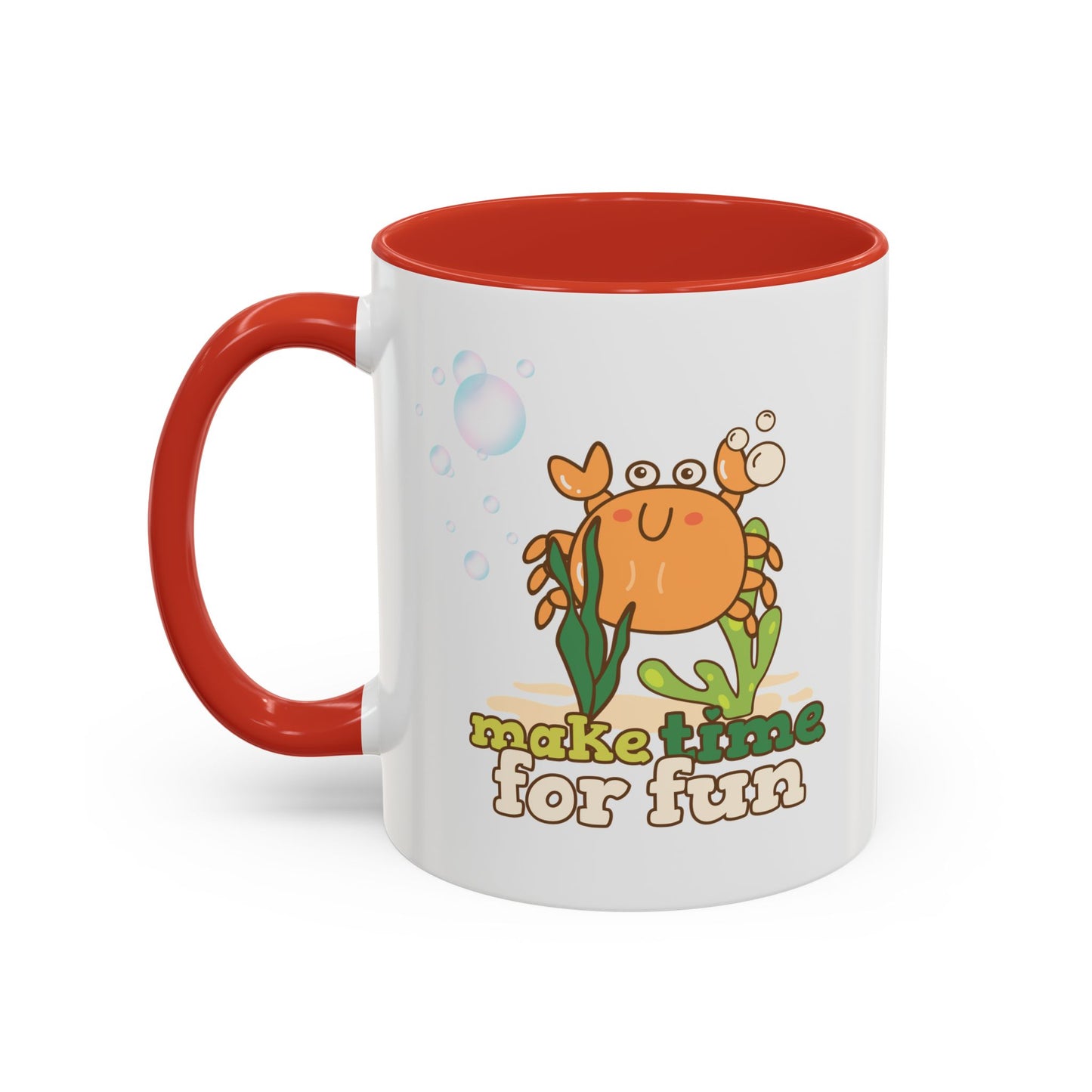 Cartoon crab lllusstration promoting joy and playfulness Coffee Mug
