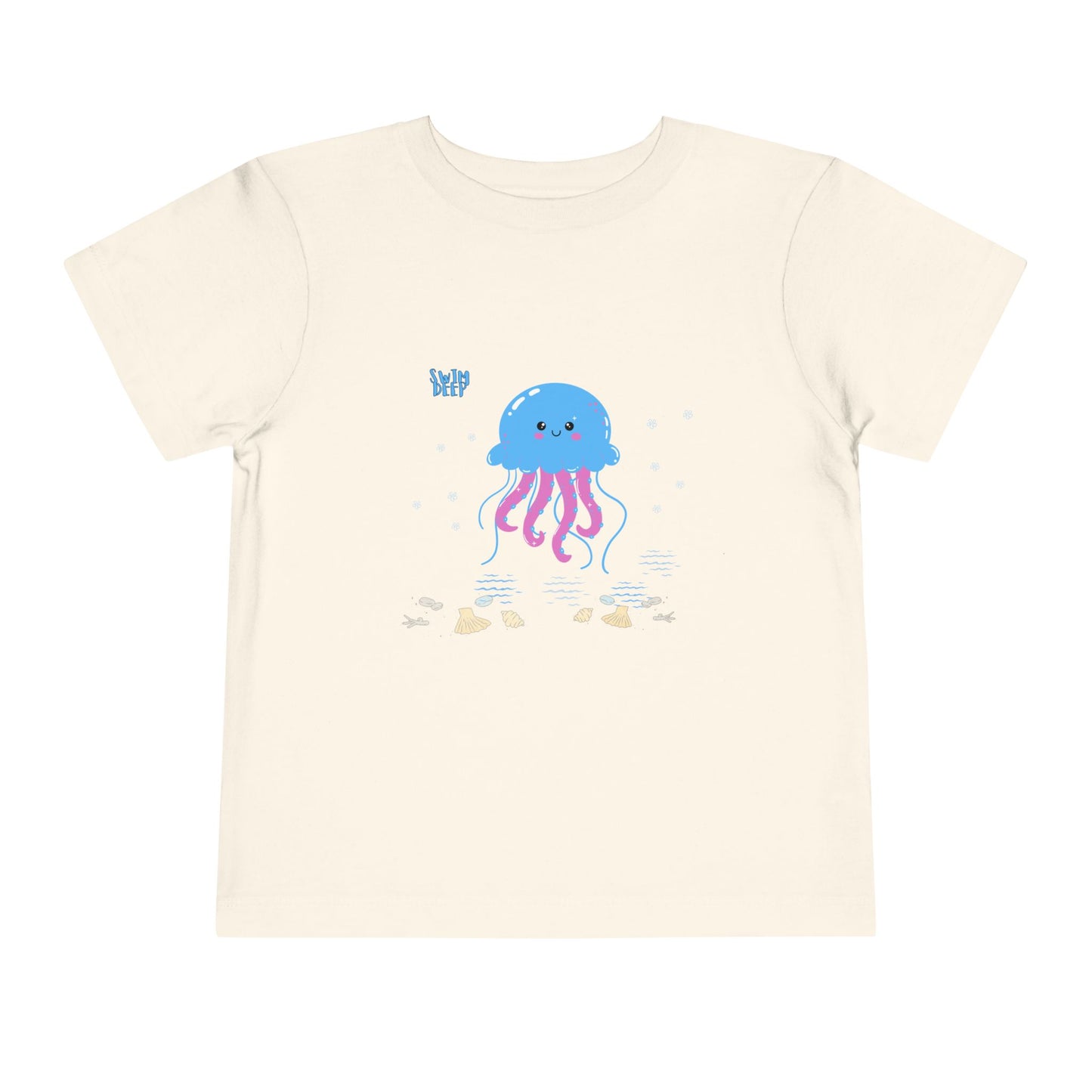 Cute Jellyfish Toddler Tee, Toddler T-Shirt, Beach Day Shirt, Kids Summer Wear, Ocean Theme Kids Clothing