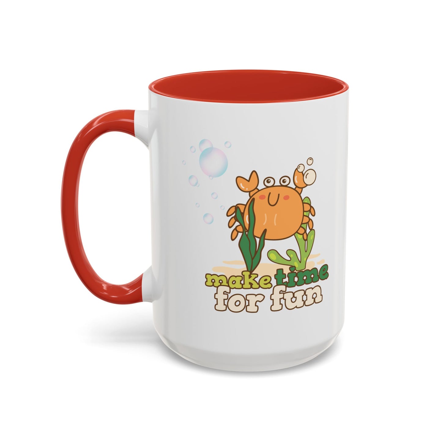 Cartoon crab lllusstration promoting joy and playfulness Coffee Mug