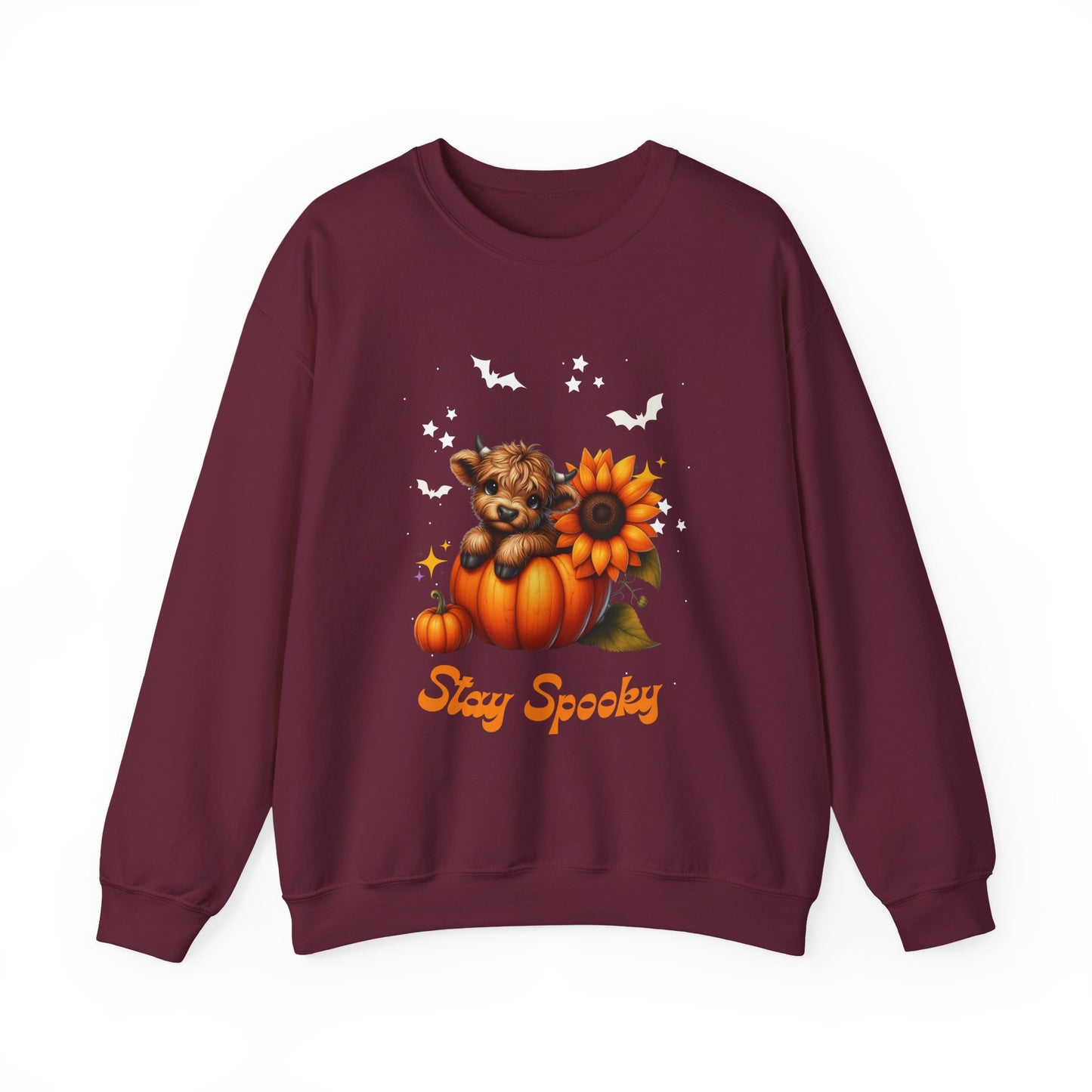 Stay Spooky Crewneck Sweatshirt, Halloween Apparel, Cozy Unisex Sweatshirt, Fall Fashion, Seasonal Gift, Casual Style