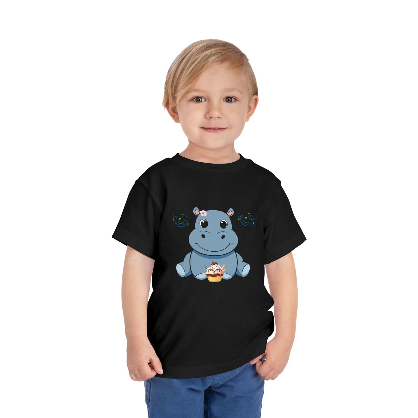 Adorable Hippo Toddler Tee, Cute Summer Shirt, Baby Gift, Birthday Outfit, Kids Casual Wear, Playful Everyday Apparel