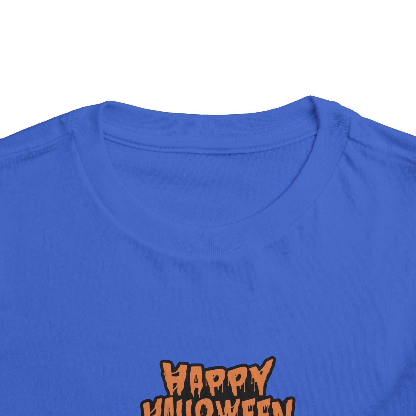 Happy Halloween Toddler Tee, Cute Halloween Shirt, Kids Party Outfit, Trick or Treat Apparel, Fun Ghost Design Toddler T-Shirt