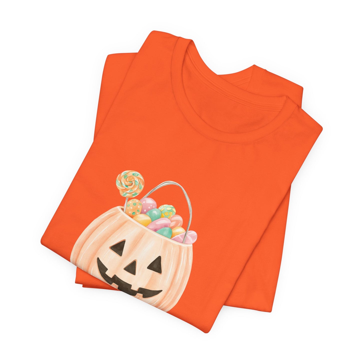 Halloween Trick or Treat T-Shirt, Unisex Graphic Tee, Fall Wardrobe Addition, Perfect for Halloween Parties, Spooky Season Wear