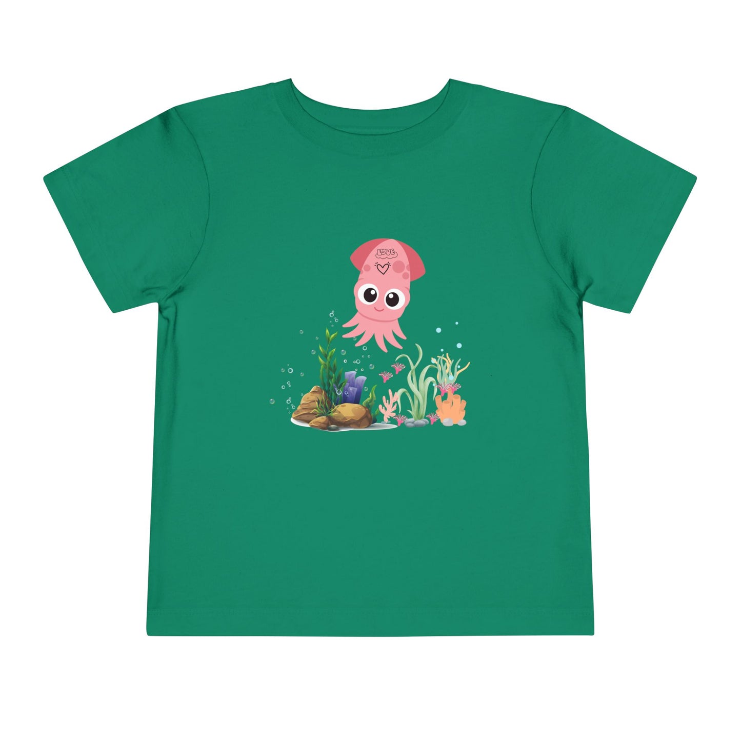 Adorable Pink Octopus Toddler Tee, Kids Beach Shirt, Summer Outfit, Birthday Gift, Animal Lover Top