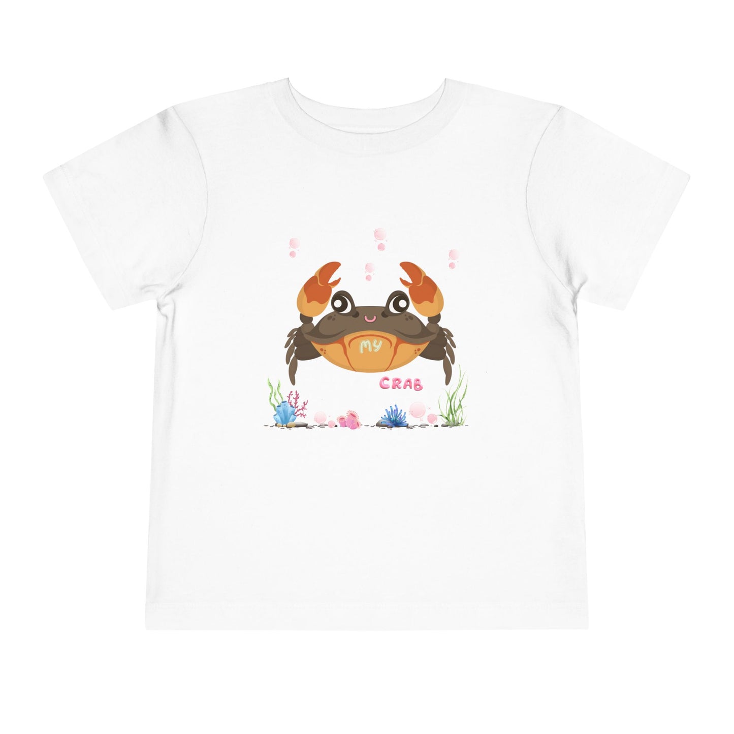 Cute Crab Toddler Tee, Beach Outfit, Summer Fun Shirt, Kids Gift, Children's Clothing, Playful Summer Vibes, Ocean Theme