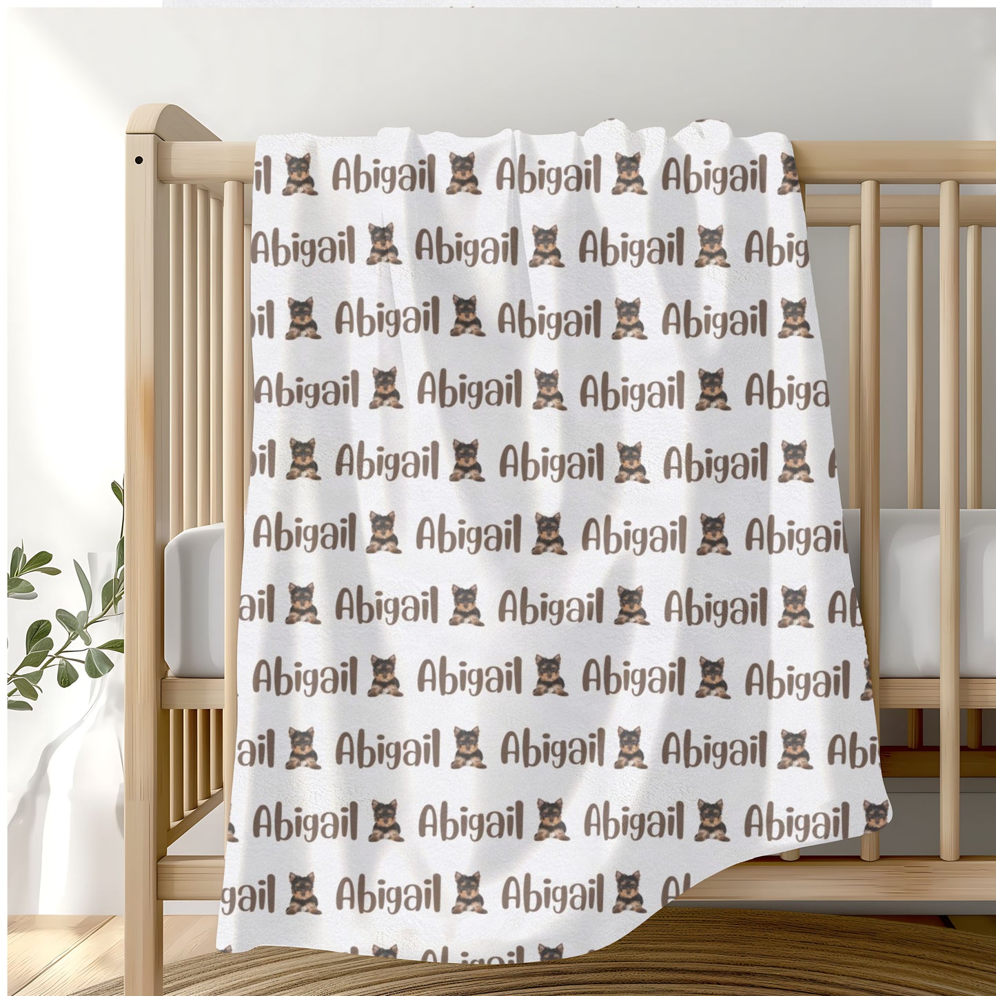 Personalized Velveteen Plush Blanket with Custom Name, Cozy Throw for Kids, Birthday Gift, Nursery Decor, Holiday Comfort