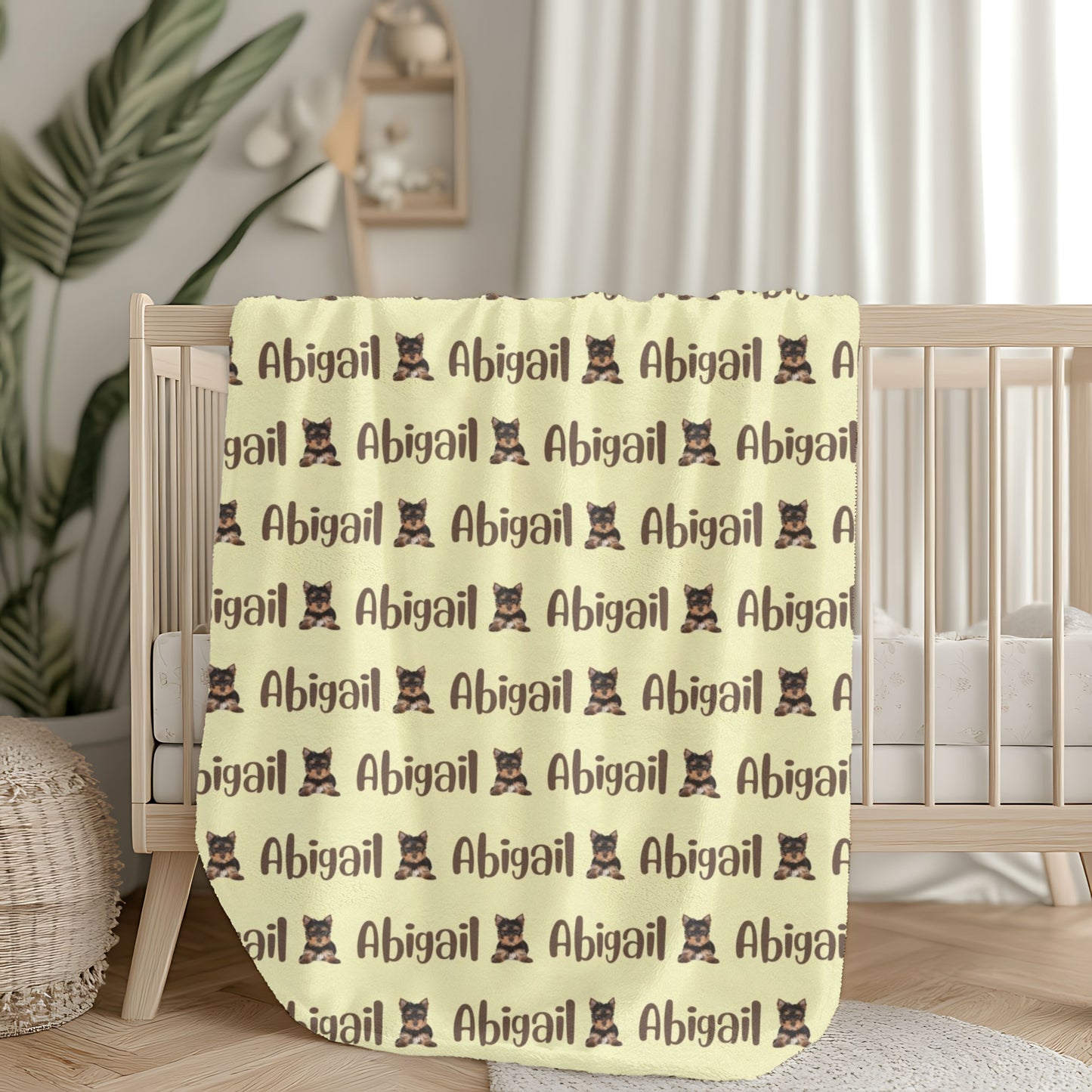 Personalized Velveteen Plush Blanket with Custom Name, Cozy Throw for Kids, Birthday Gift, Nursery Decor, Holiday Comfort