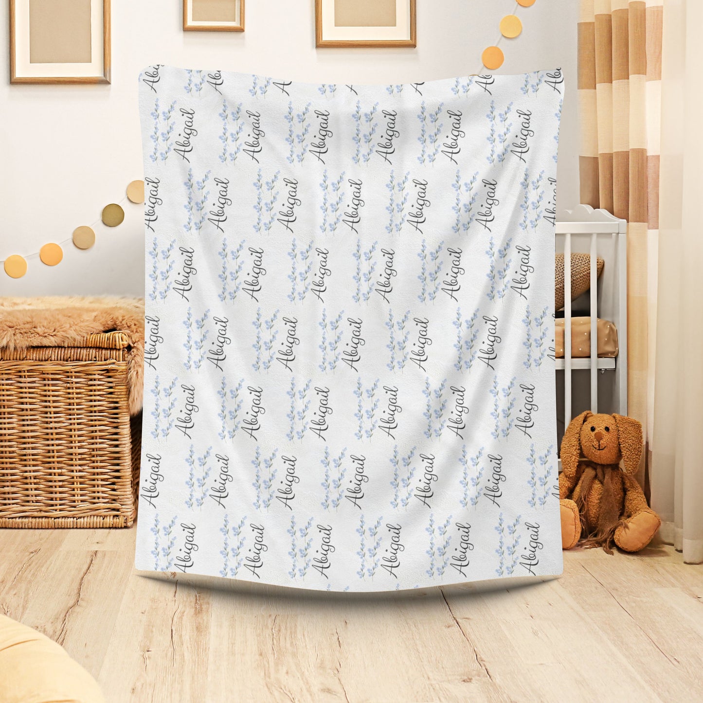 Personalized Velveteen Plush Blanket | Cozy Home Decor, Custom Name Gift, Soft Throw for Birthdays, Baby Showers, and Holidays