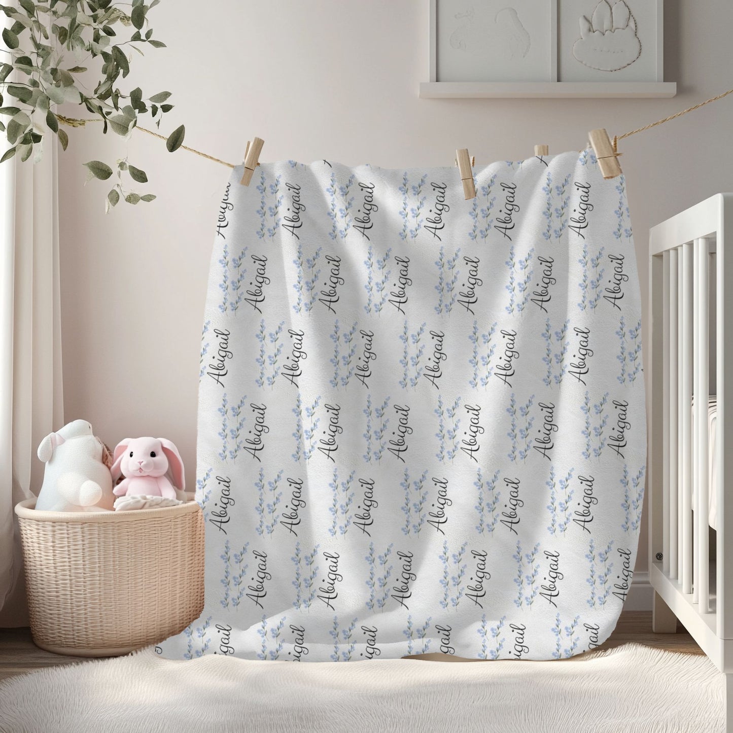 Personalized Velveteen Plush Blanket | Cozy Home Decor, Custom Name Gift, Soft Throw for Birthdays, Baby Showers, and Holidays