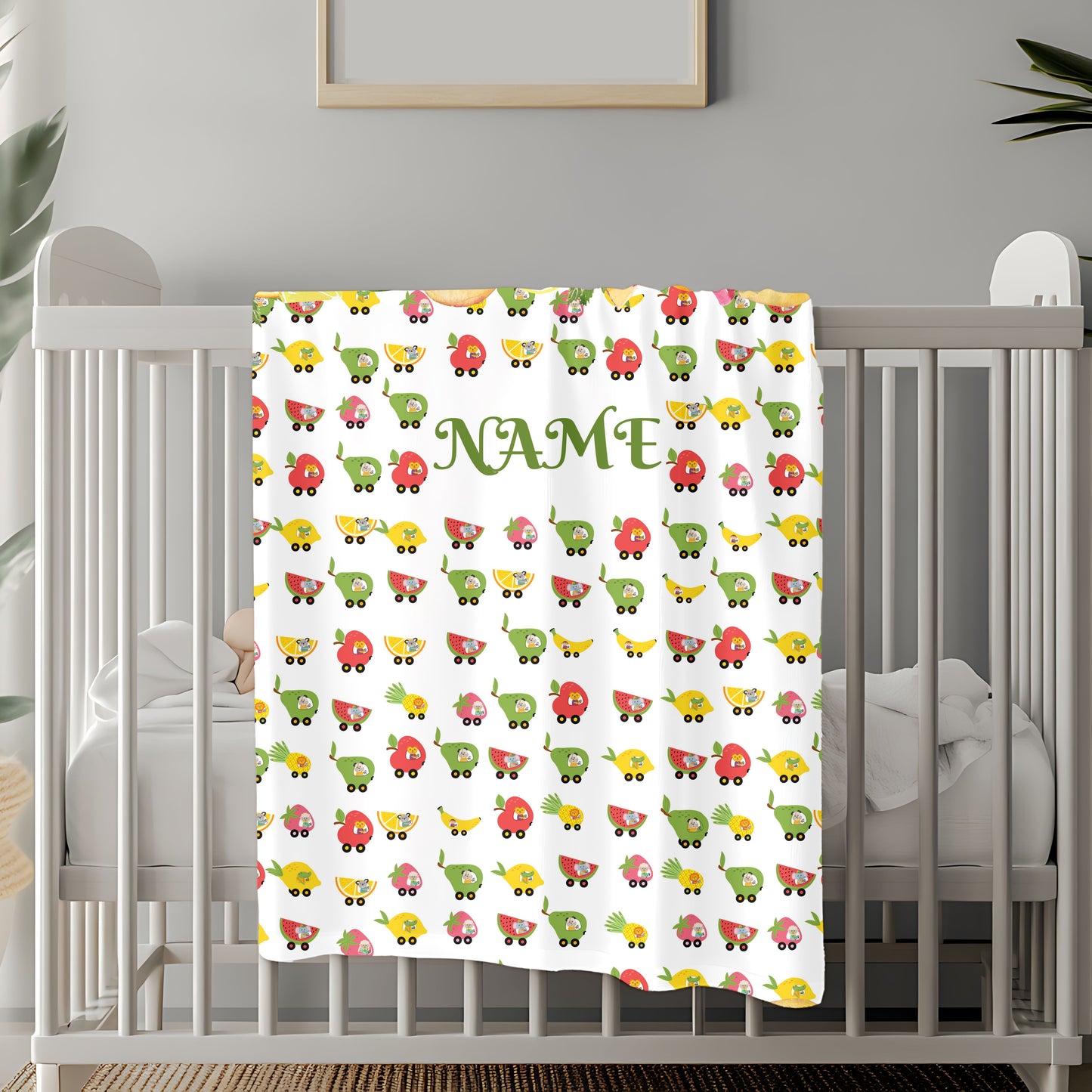 Personalized Velveteen Plush Blanket, Cozy Throw for Kids, Custom Name Blanket, Soft Baby Blanket, Gift for Baby Shower, Nursery Decor