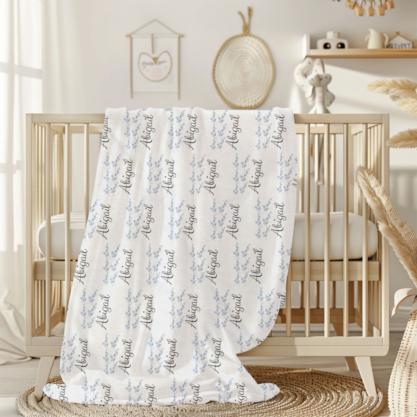Personalized Velveteen Plush Blanket | Cozy Home Decor, Custom Name Gift, Soft Throw for Birthdays, Baby Showers, and Holidays