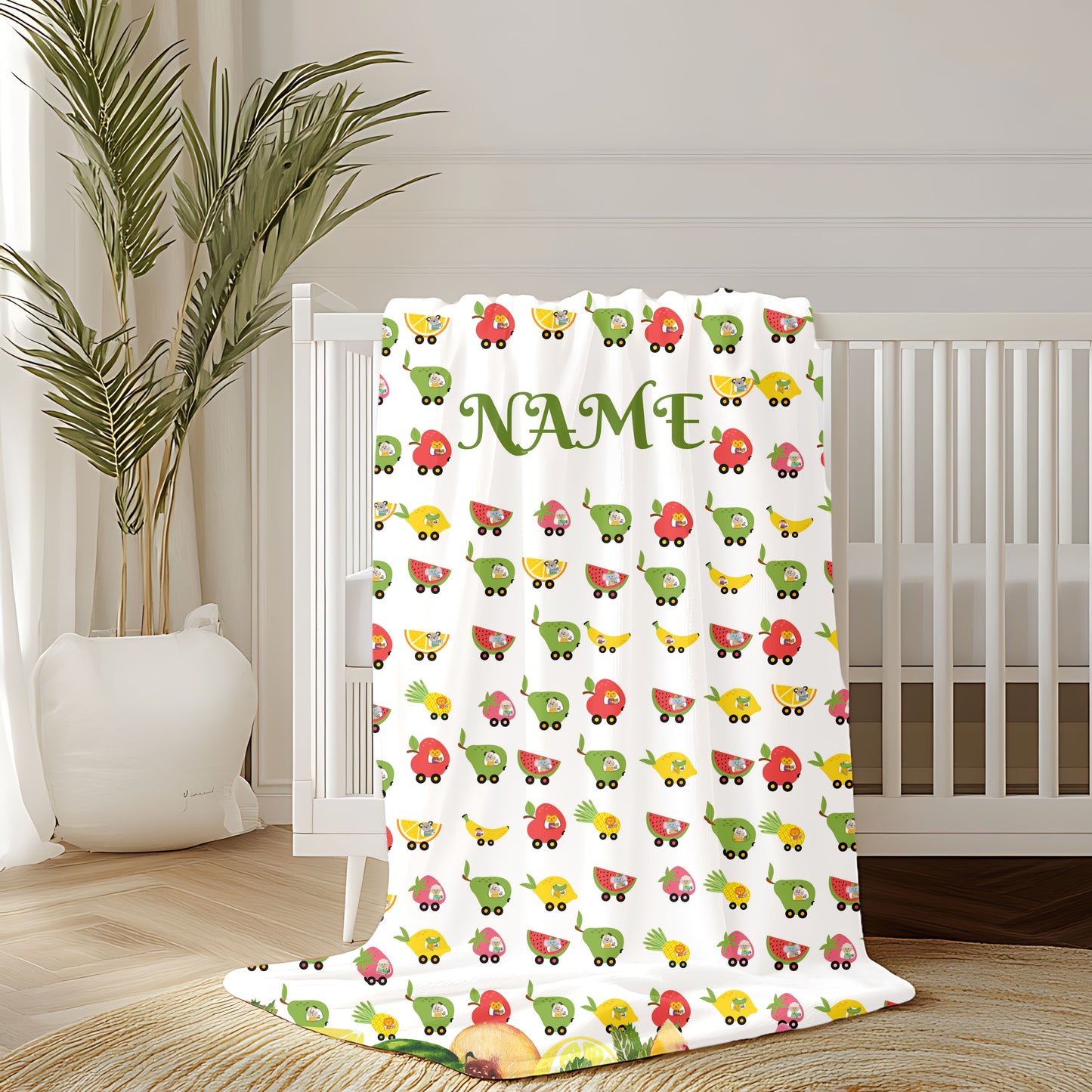 Personalized Velveteen Plush Blanket, Cozy Throw for Kids, Custom Name Blanket, Soft Baby Blanket, Gift for Baby Shower, Nursery Decor
